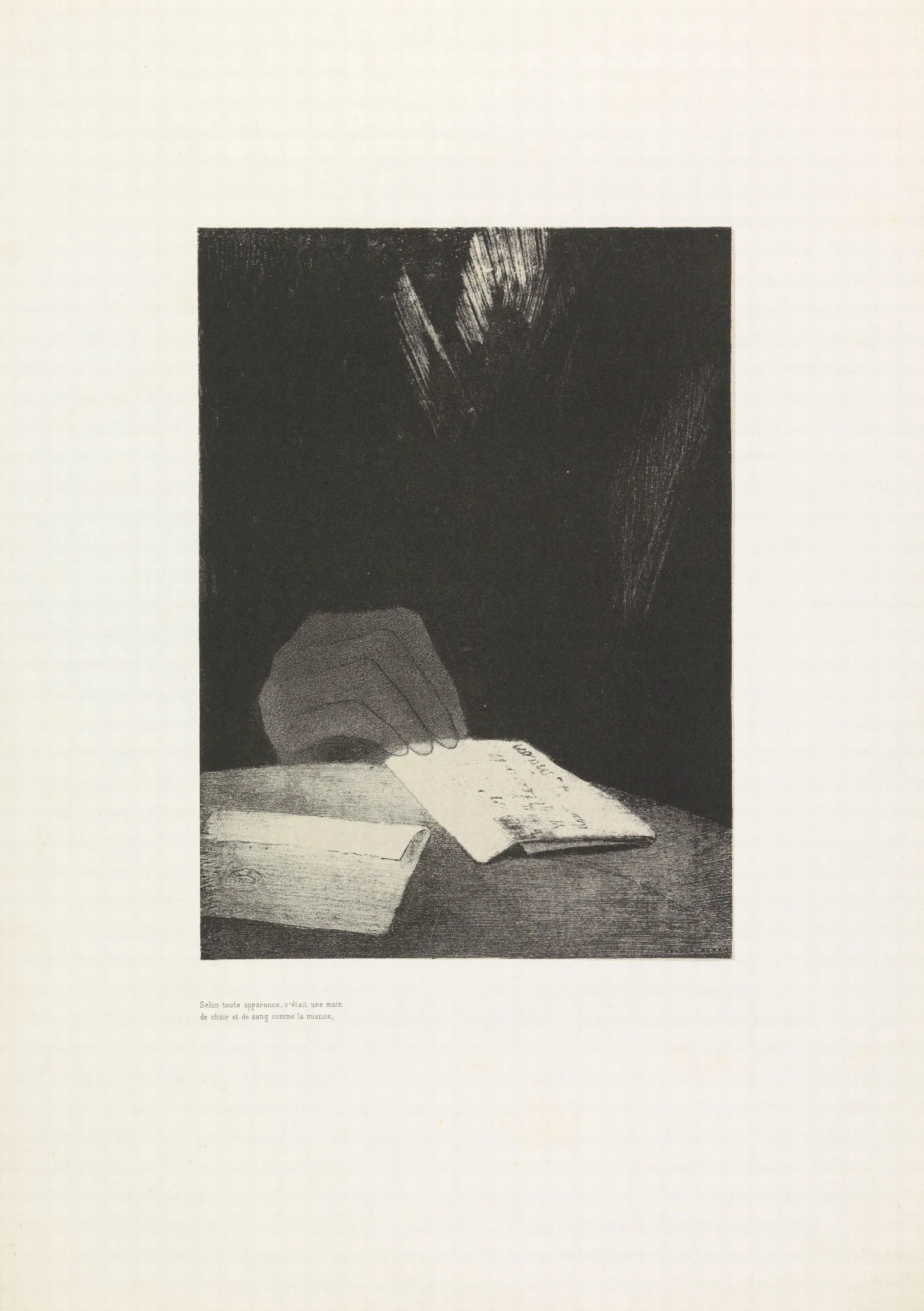 To All Appearances It Was A Hand Of Flesh And Blood Just Like My Own 2 Wall Art by Odilon Redon - Canvas Print