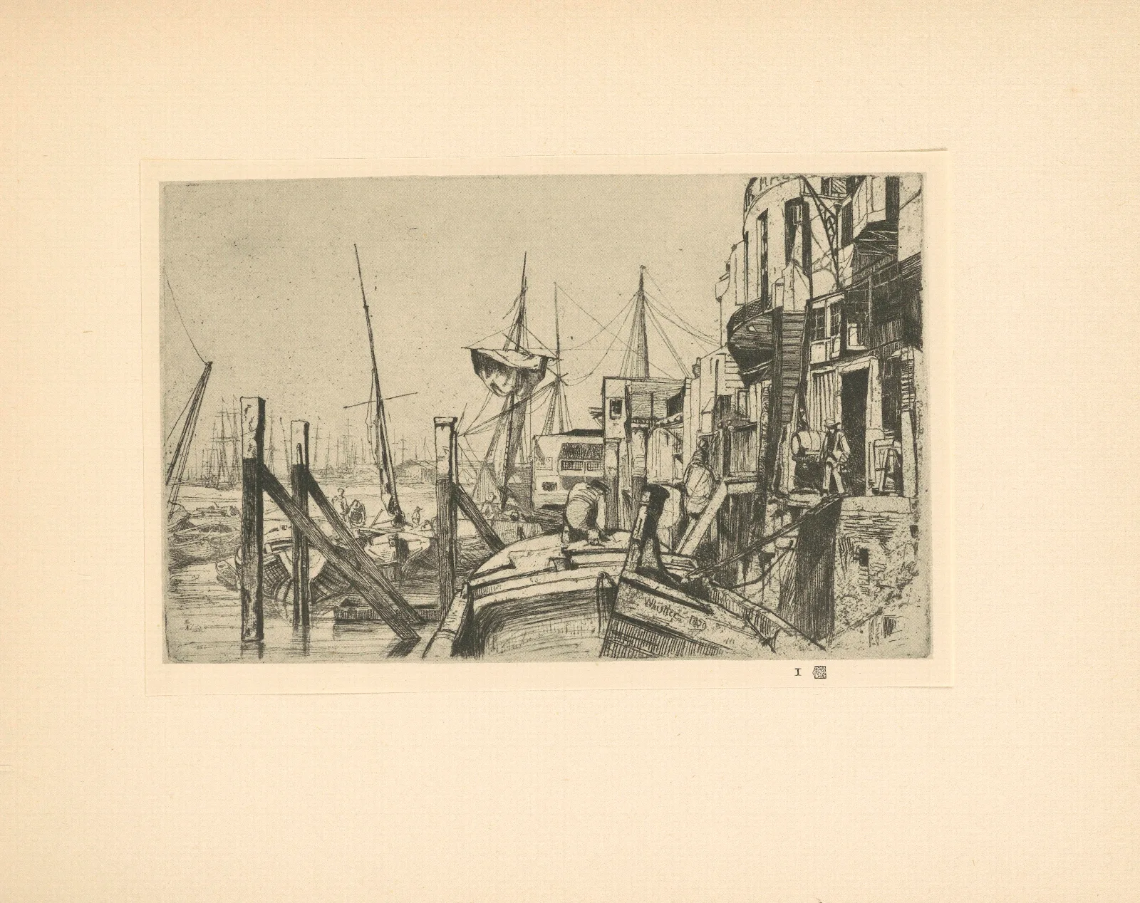 Limehouse? Wall Art by James Abbott McNeill Whistler - Canvas Print