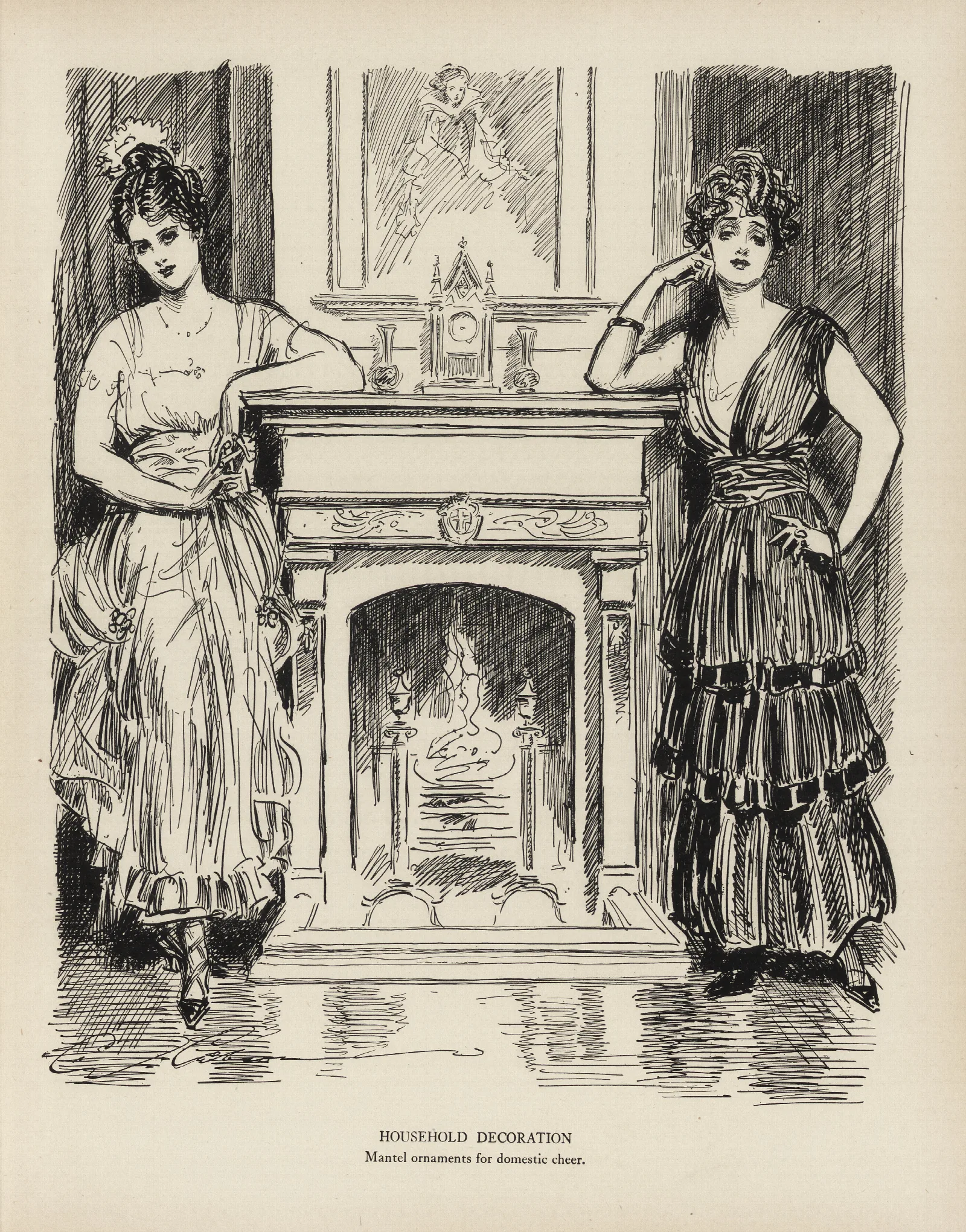 Household Decoration Wall Art by Charles Dana Gibson - Canvas Print