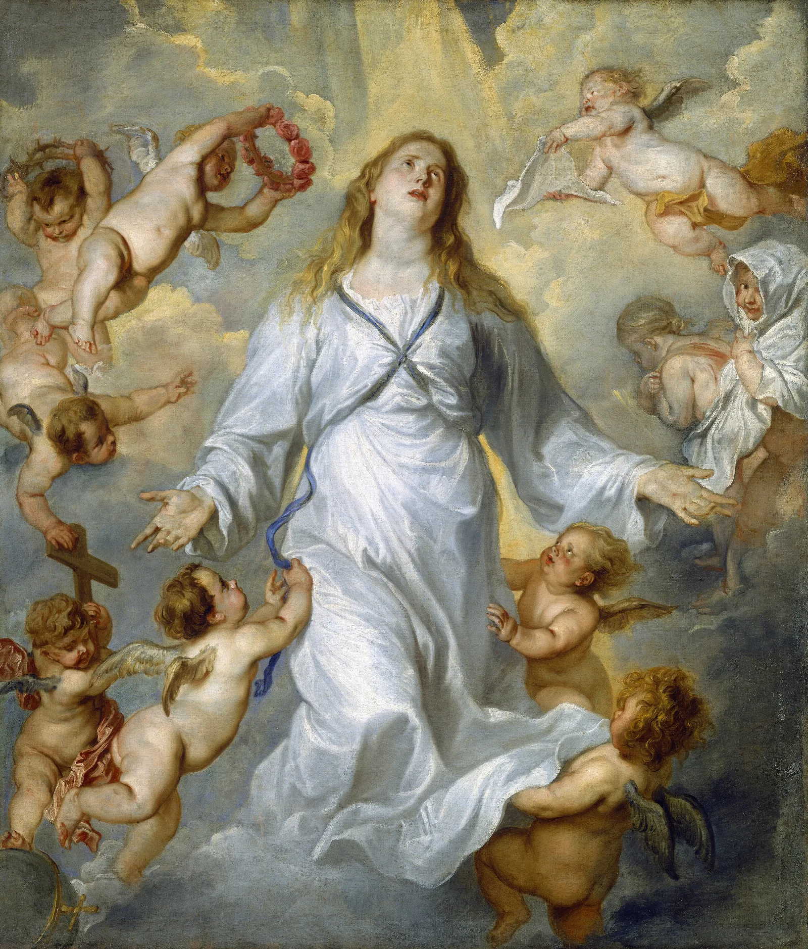 The Virgin As Intercessor Wall Art by Anthony van Dyck - Canvas Print