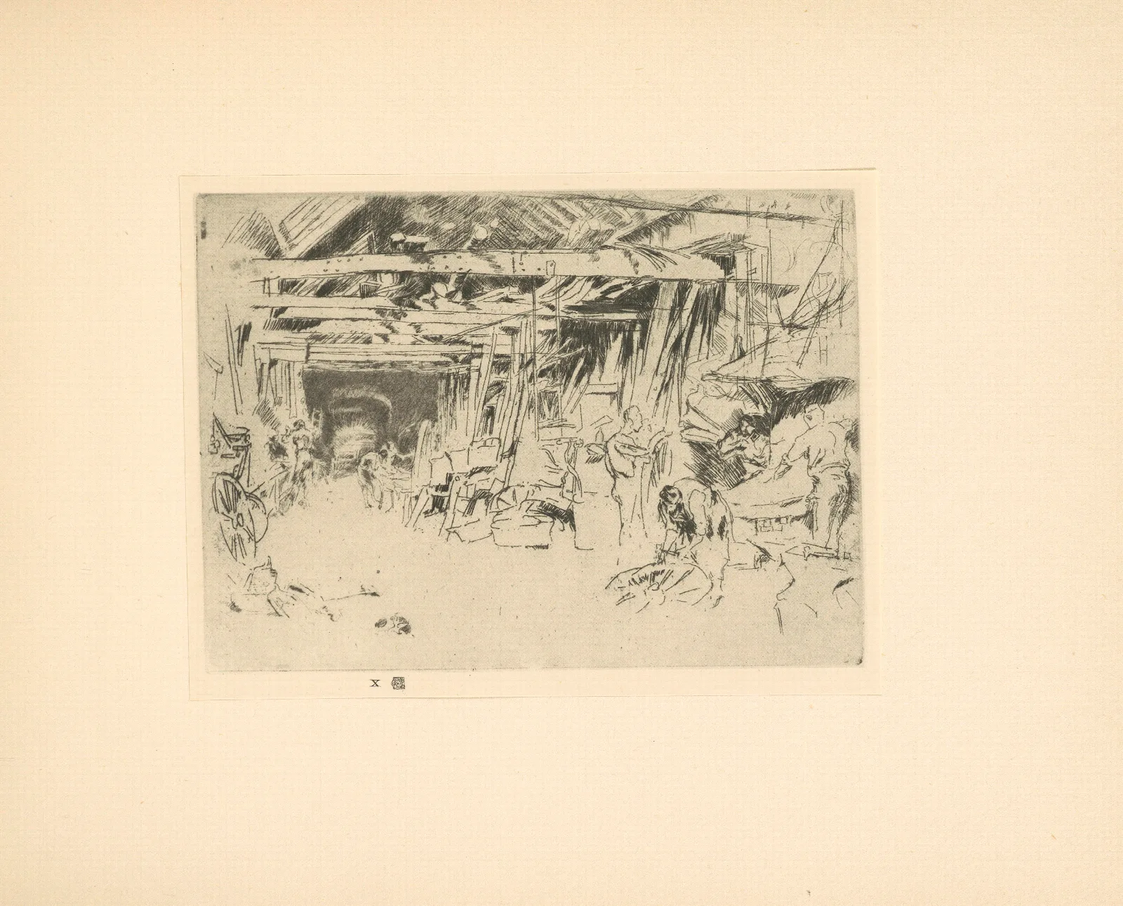 Wheelwright 3 Wall Art by James Abbott McNeill Whistler - Canvas Print