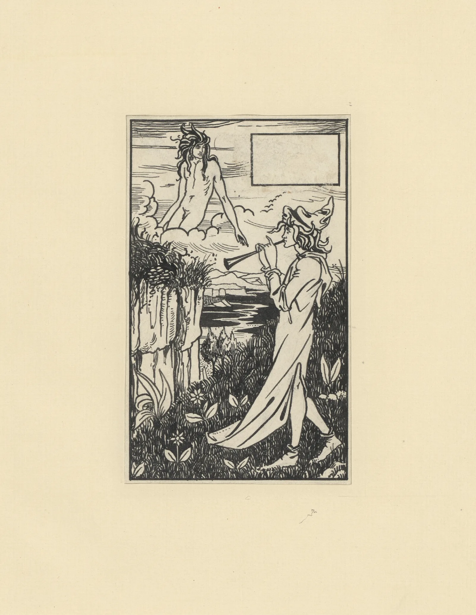Illustrations By Aubrey Beardsley For King Arthur Pl 04 Wall Art by Aubrey Vincent Beardsley - Canvas Print