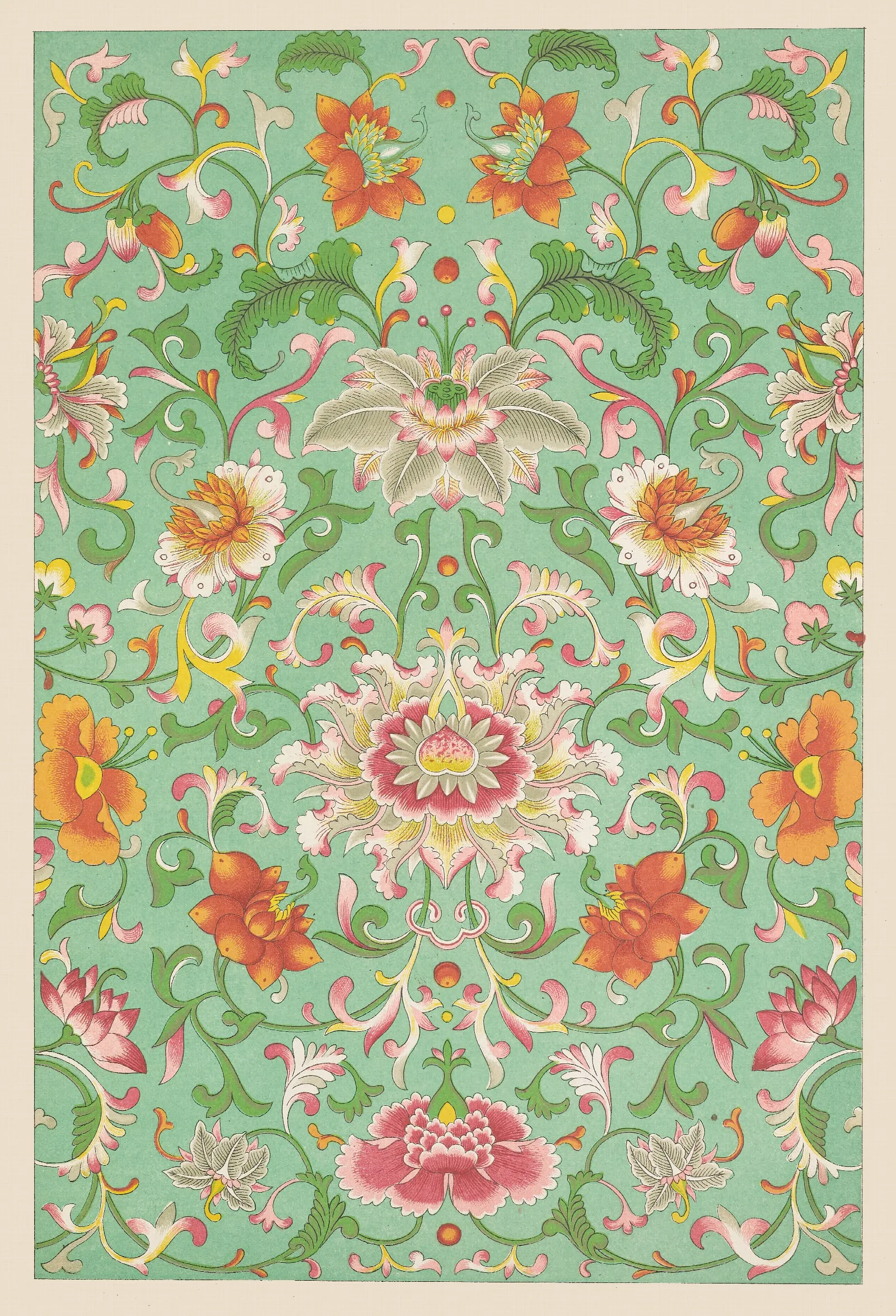 Examples Of Chinese Ornament Pl 67 Wall Art by Owen Jones - Canvas Print