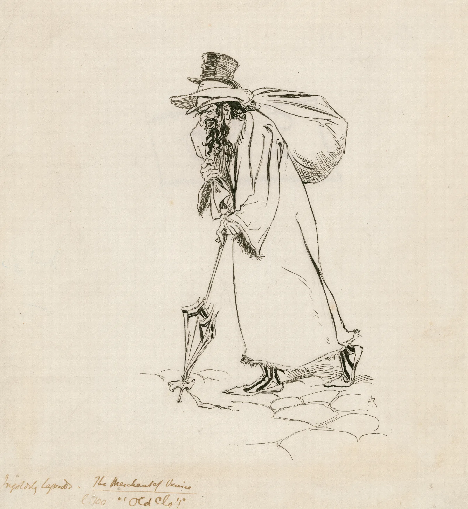 Ingoldsby Legends Merchant Of Venice Wall Art by Arthur Rackham - Canvas Print