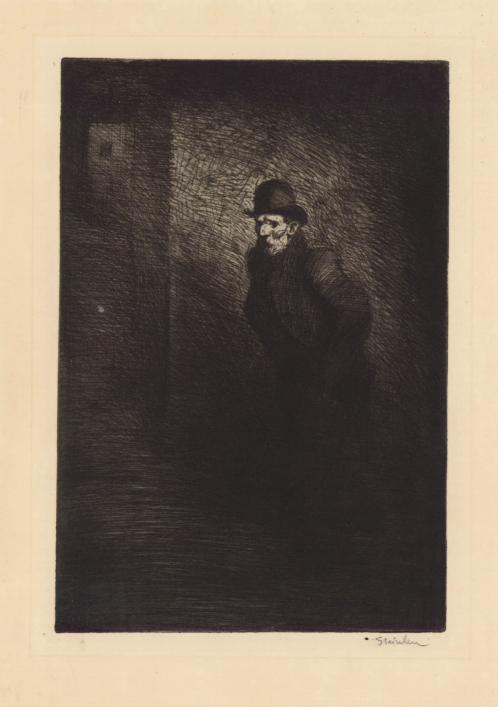 Le Pauvre Here Wall Art by Théophile Alexandre Steinlen - Canvas Print