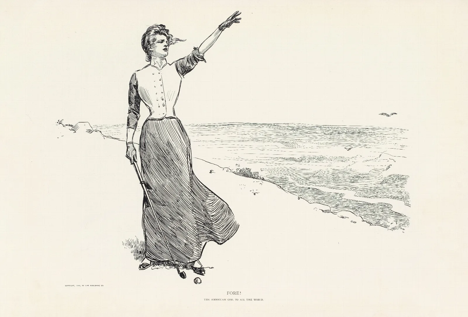 Fore Wall Art by Charles Dana Gibson - Canvas Print