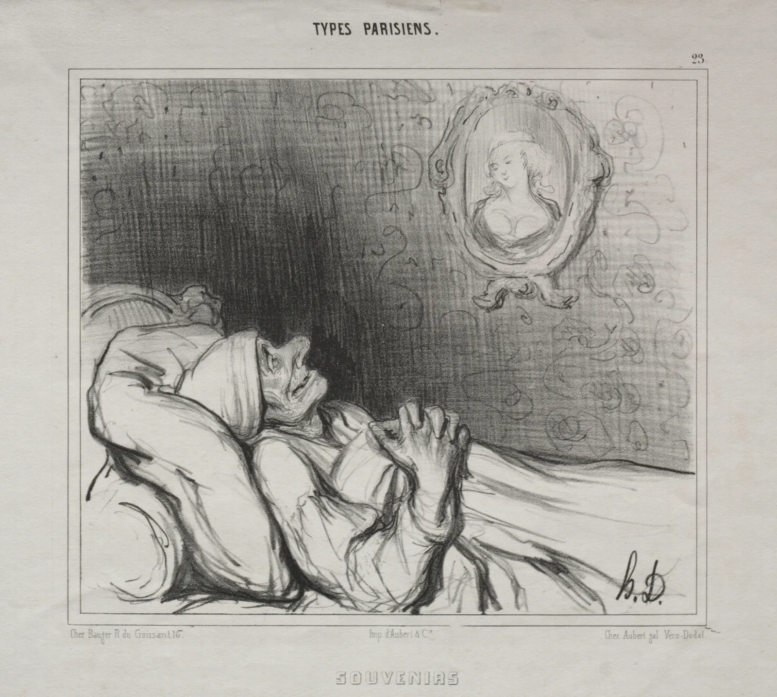 Memories 3 Wall Art by Honoré Daumier - Canvas Print