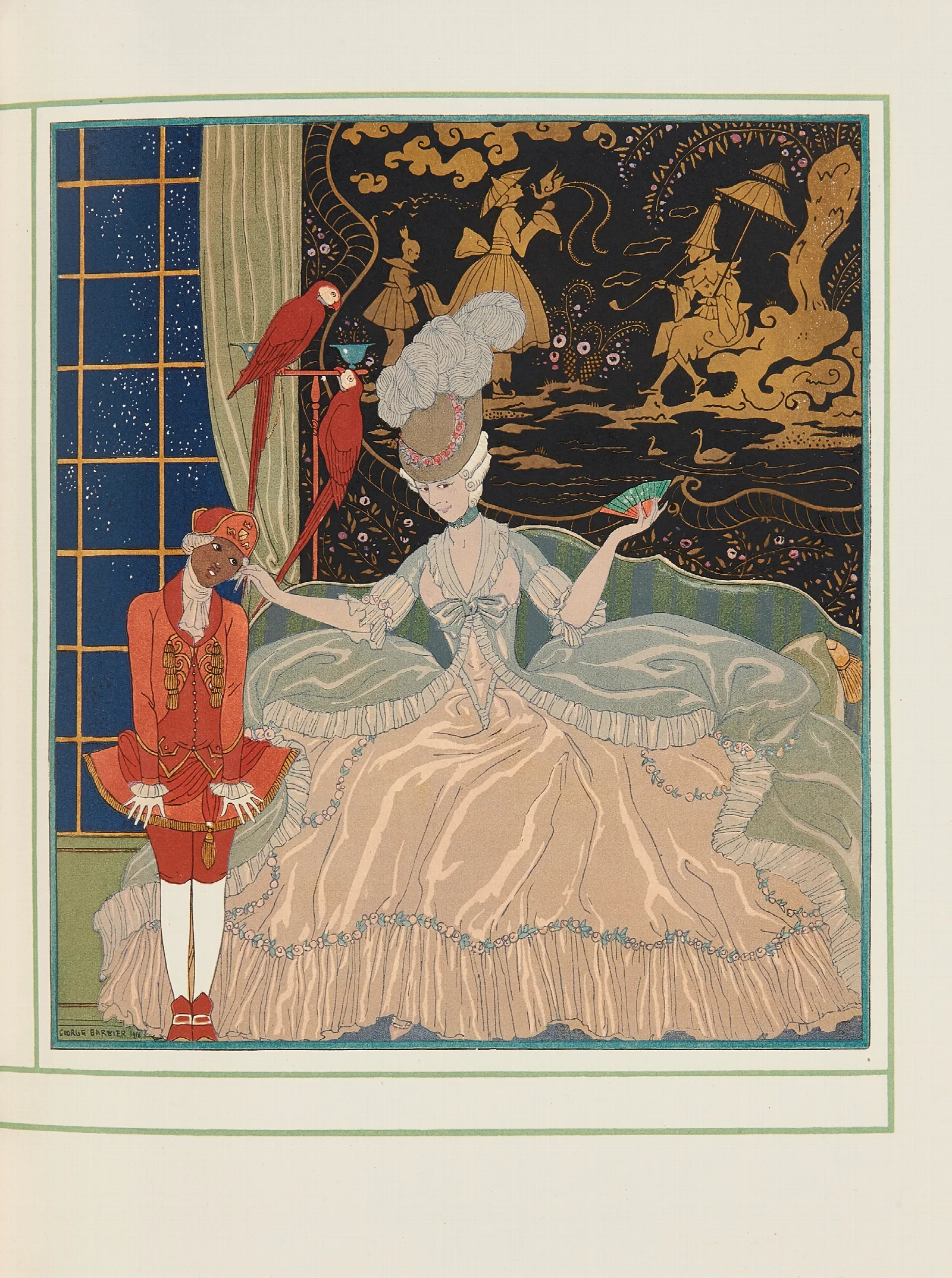 Personnages De Comedie 3 Wall Art by George Barbier - Canvas Print