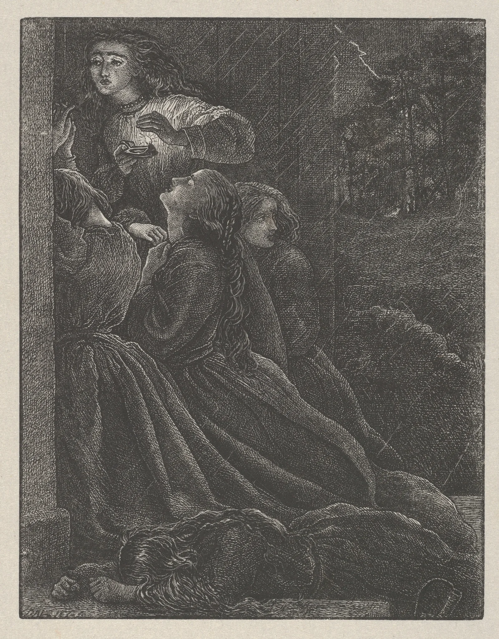 The Foolish Virgins Wall Art by Sir John Everett Millais - Canvas Print