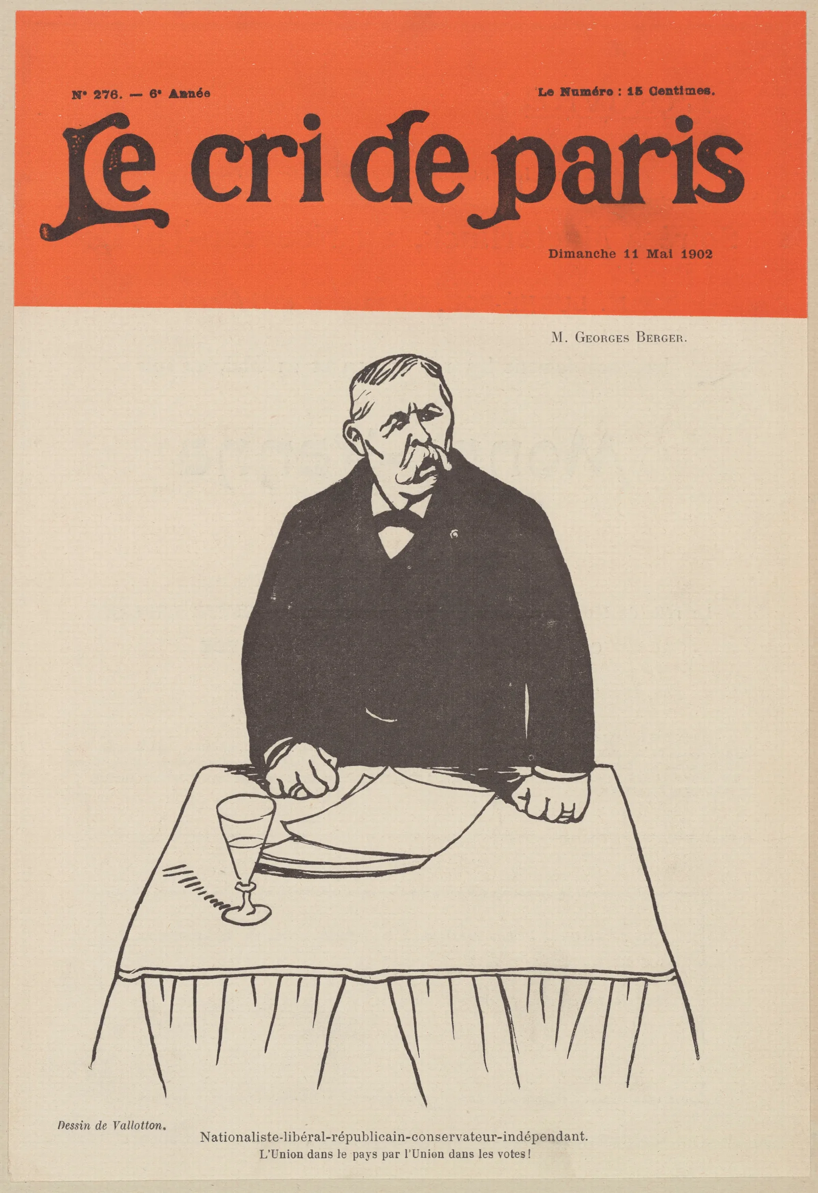 Nationaliste Liberal Republicain Conservateur Independant Lunion Dans Le Pays Par Lunion Dans Les Votes Wall Art by Félix Vallotton - Canvas Print