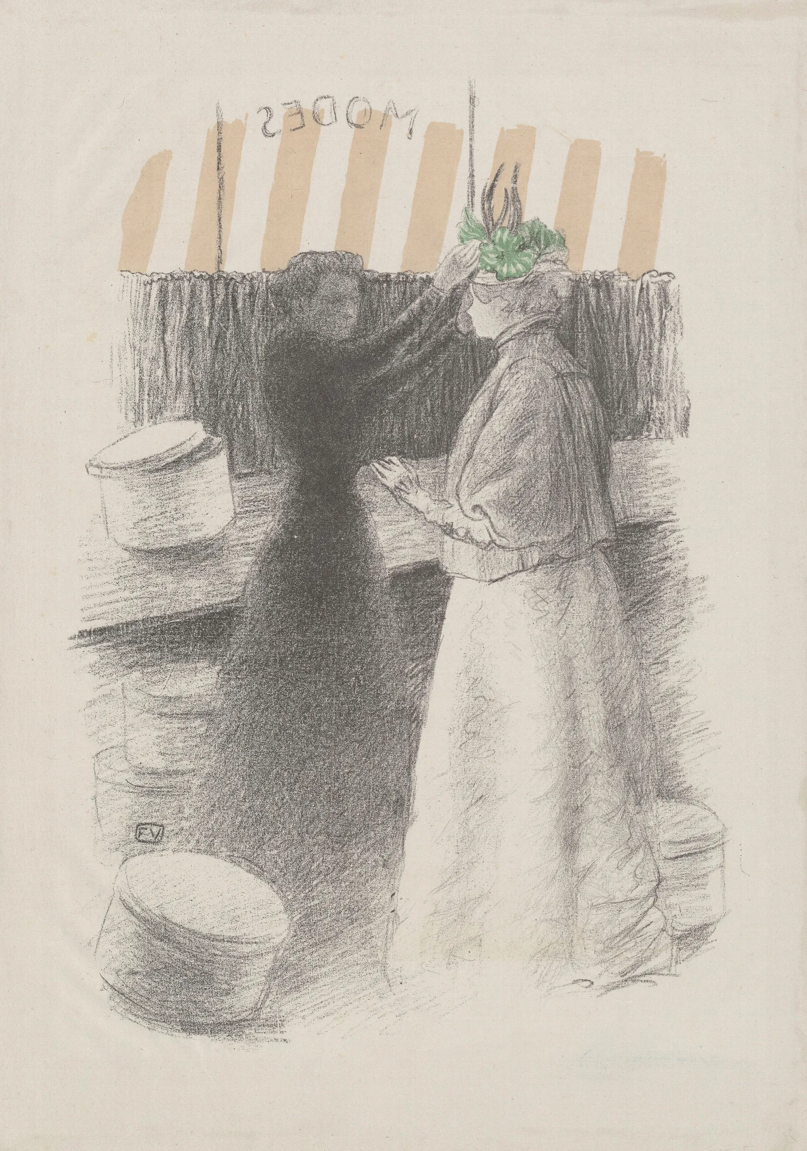Le Chapeau Vert Wall Art by Félix Vallotton - Canvas Print
