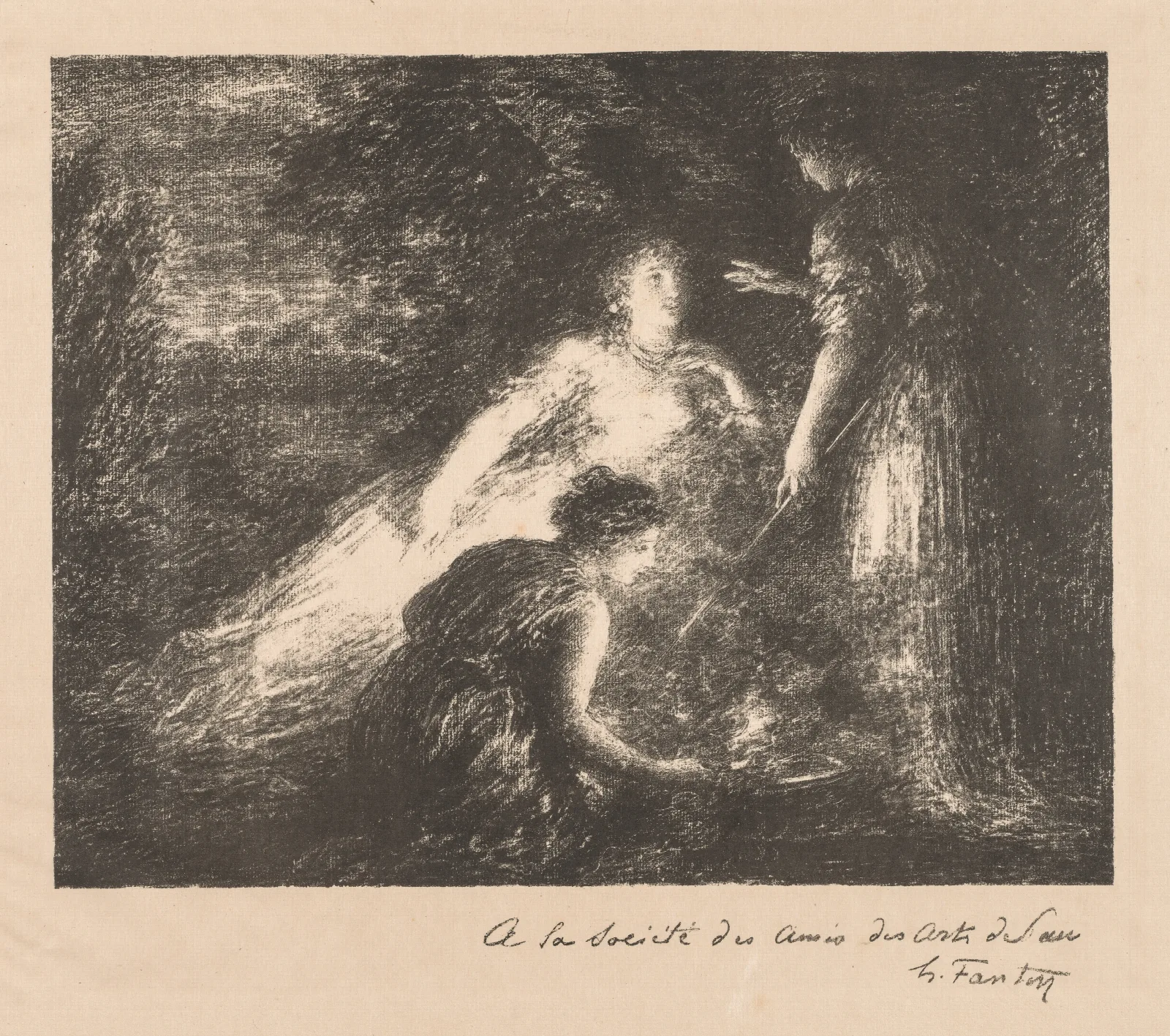 Witchcraft Wall Art by Henri Fantin-Latour - Canvas Print