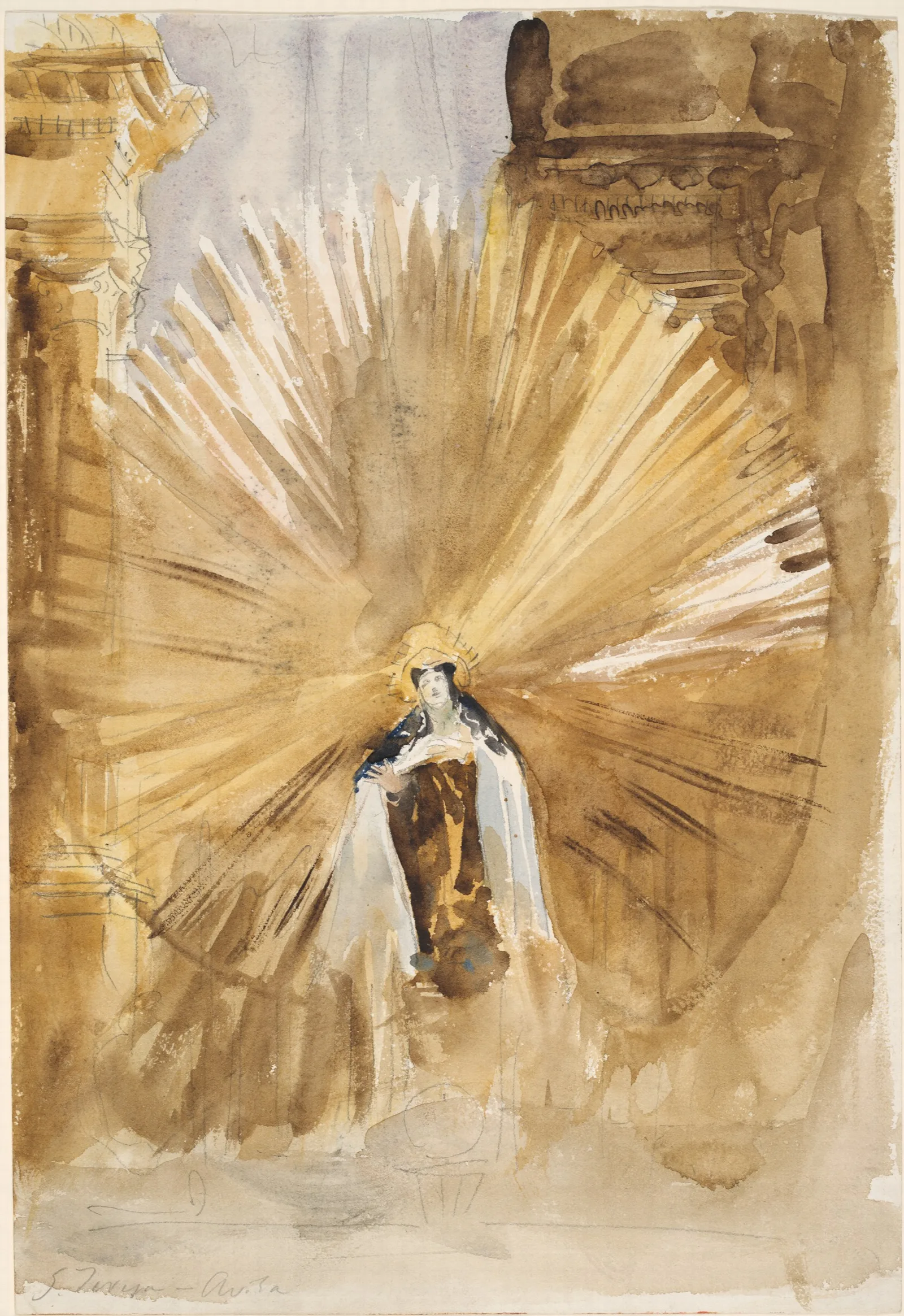 Saint Teresa Of Avila 2 Wall Art by John Singer Sargent - Canvas Print