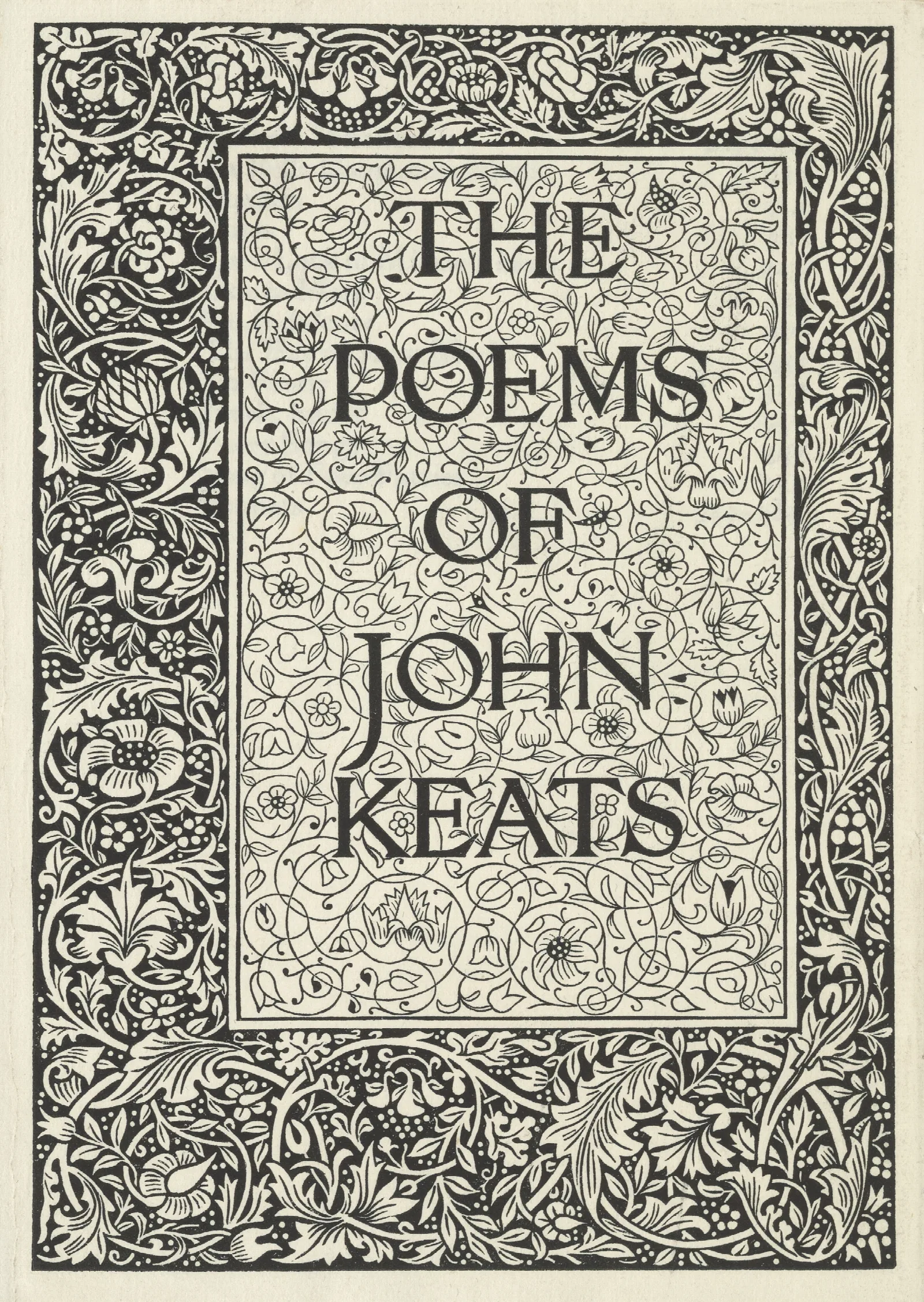 The Poems Of John Yeats Titlepage Wall Art by Sir Edward Coley Burne-Jones - Canvas Print