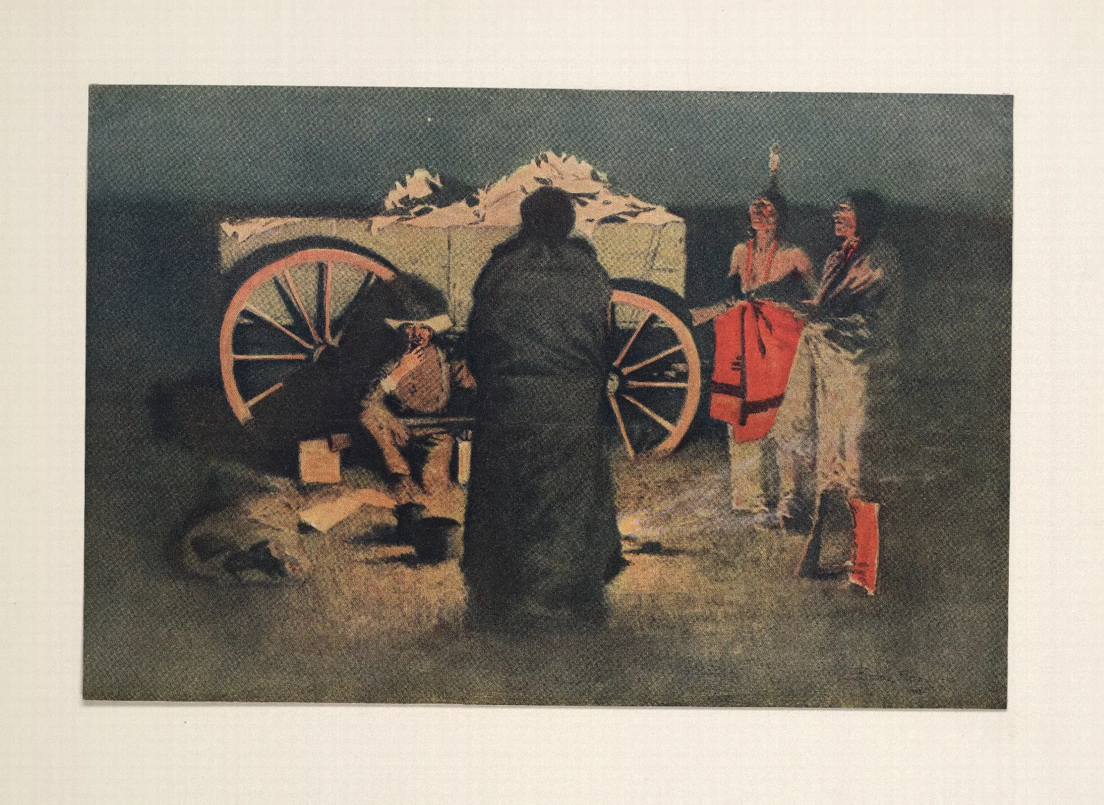 Shotgun Hospitality Wall Art by Frederic Remington - Canvas Print