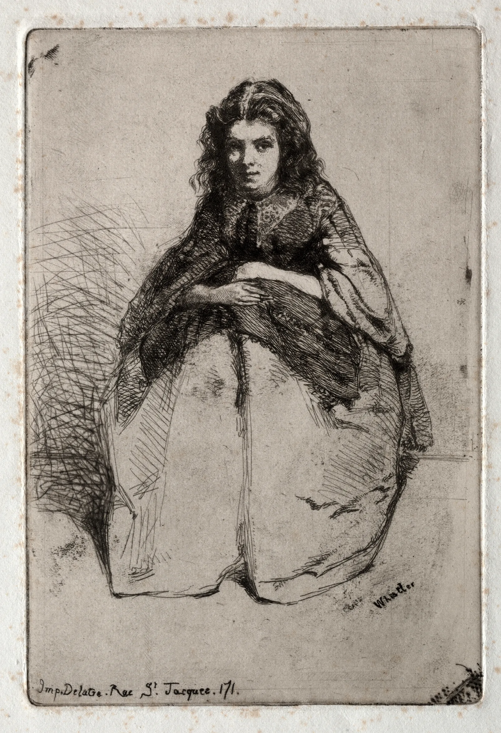 Fumette 3 Wall Art by James Abbott McNeill Whistler - Canvas Print