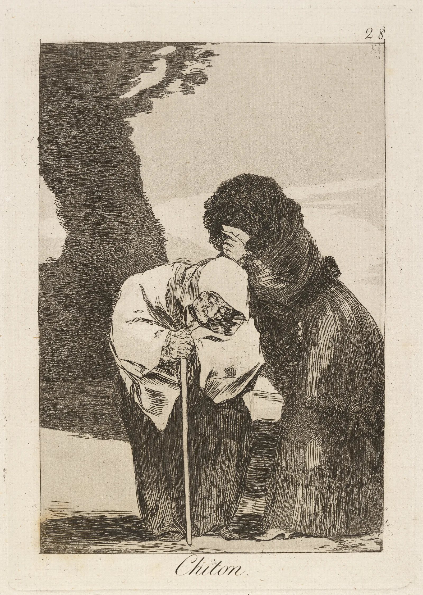 Chiton Hush Wall Art by Francisco de Goya - Canvas Print
