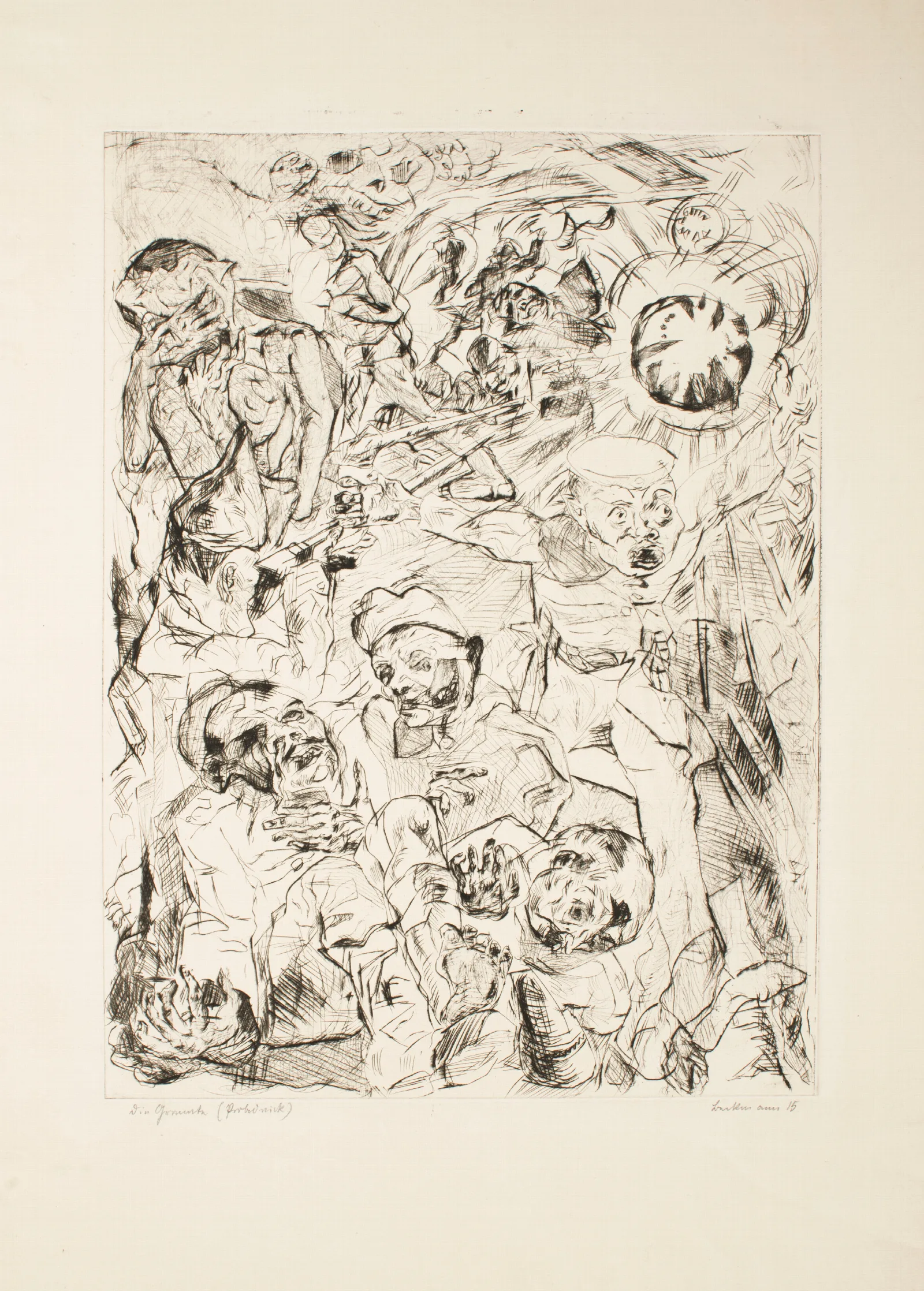 The Grenade Wall Art by Max Beckmann - Canvas Print