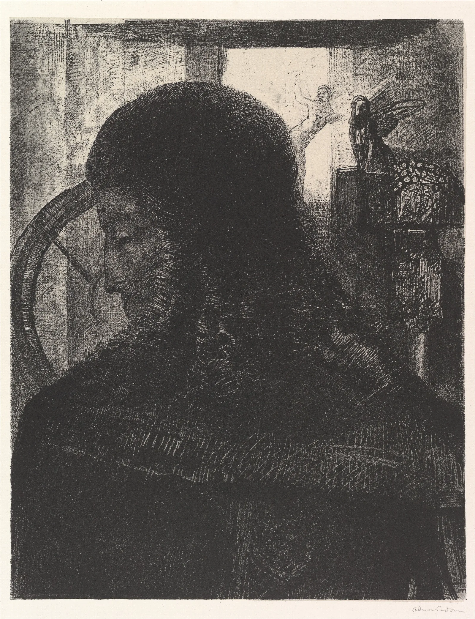 The Old Knight Wall Art by Odilon Redon - Canvas Print