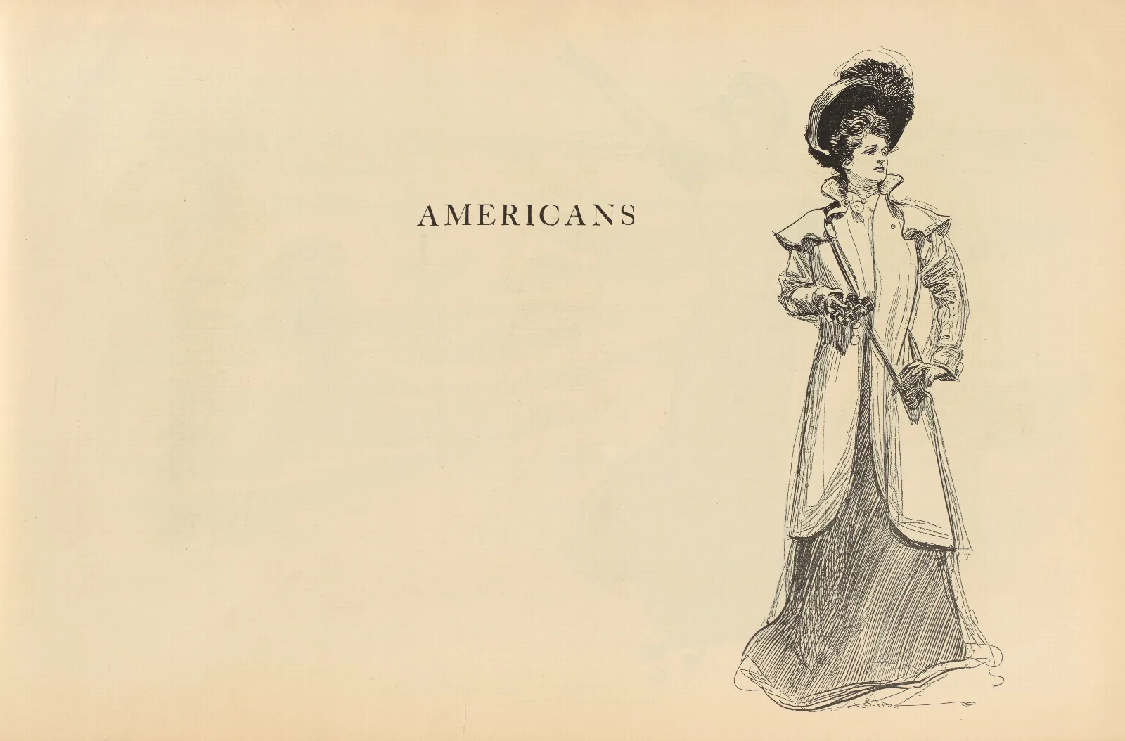 Americans Wall Art by Charles Dana Gibson - Canvas Print