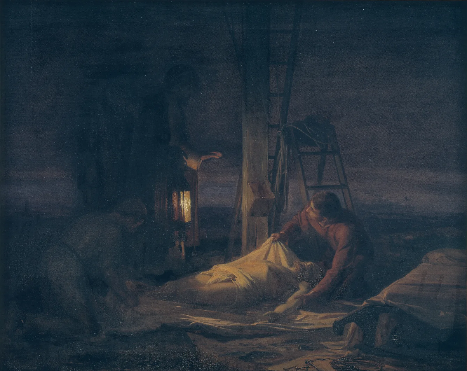 Descent From The Cross Wall Art by Carl Bloch - Canvas Print