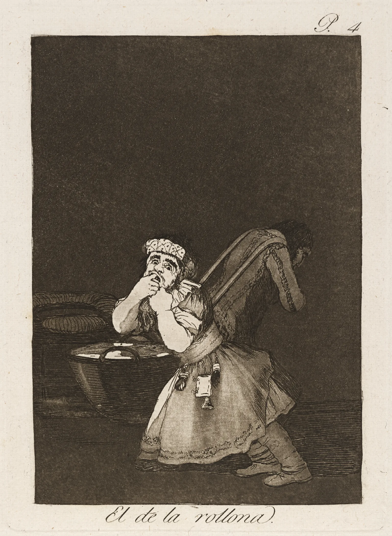 El De La Rollona Nannys Boy Wall Art by Francisco de Goya - Canvas Print