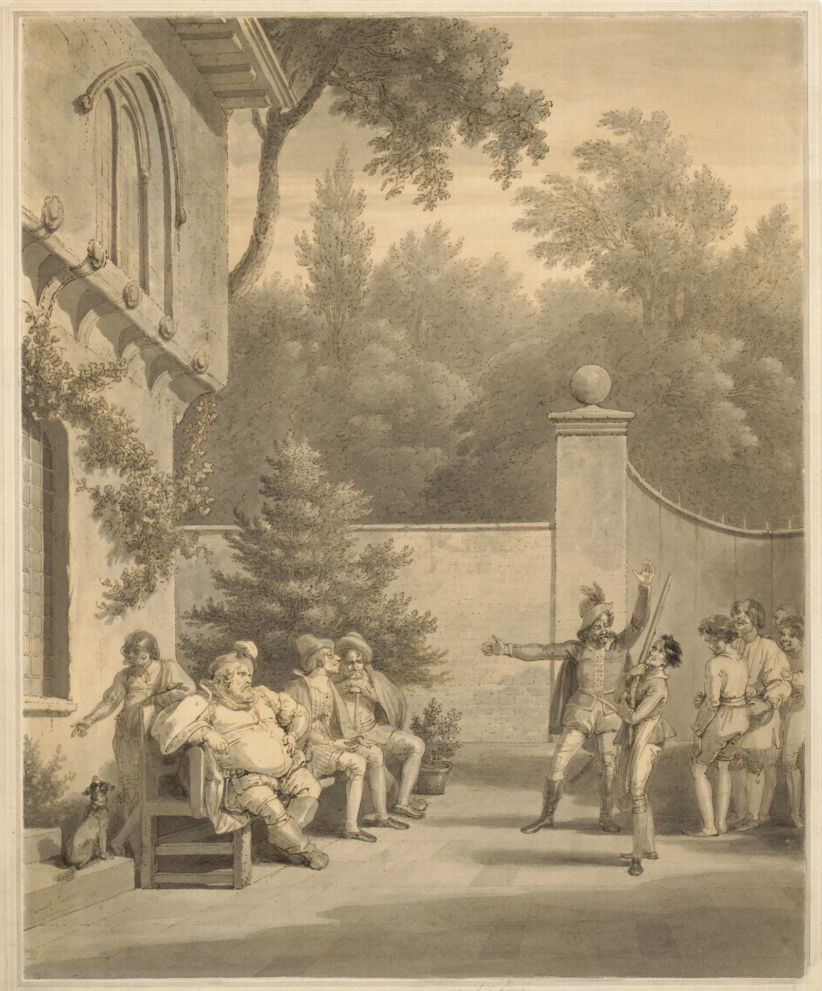King Henry Iv Pt 2 Iii 2 Falstaff Selecting His Troops Wall Art by Robert Smirke - Canvas Print