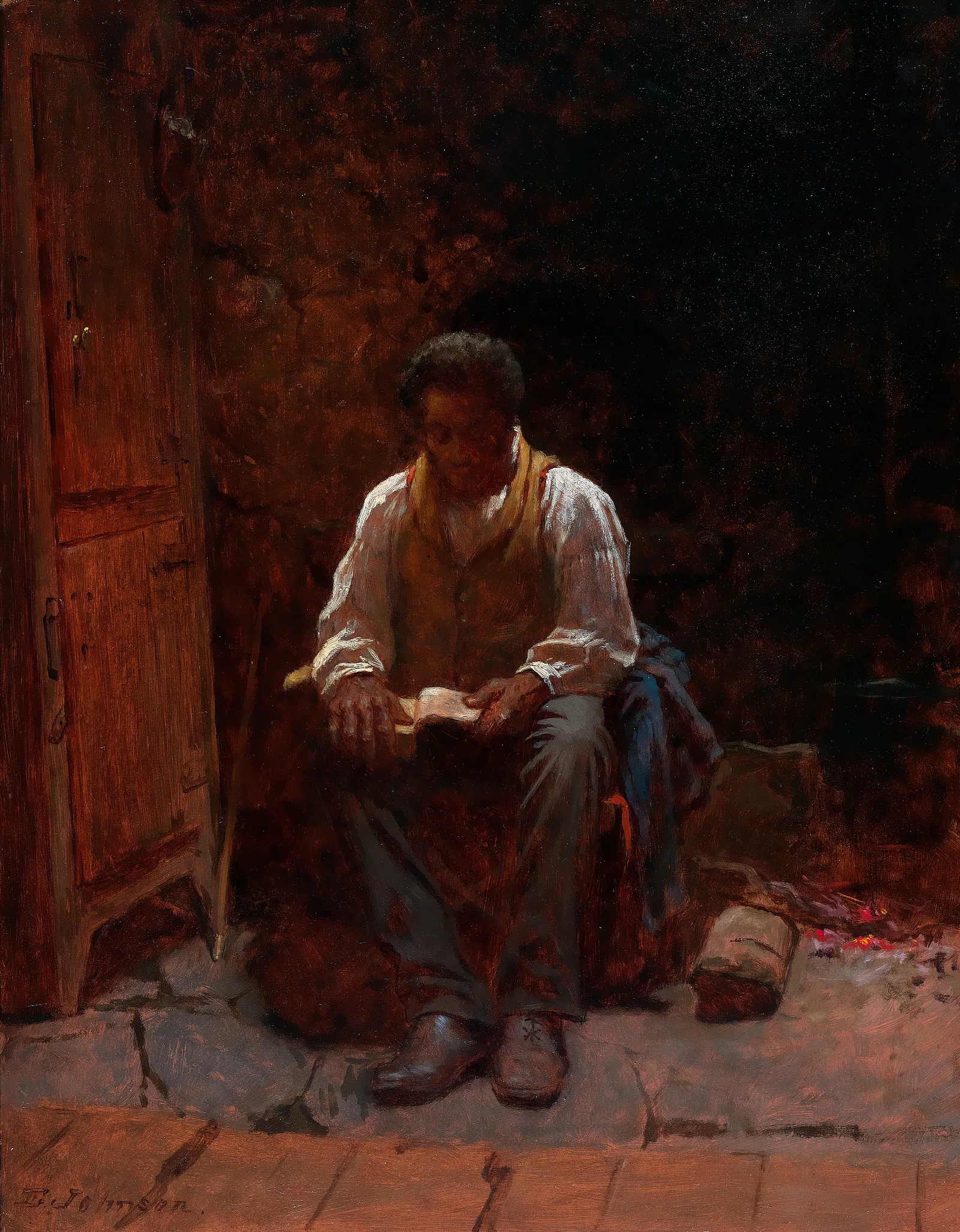 The Lord Is My Shepherd Wall Art by Eastman Johnson - Canvas Print
