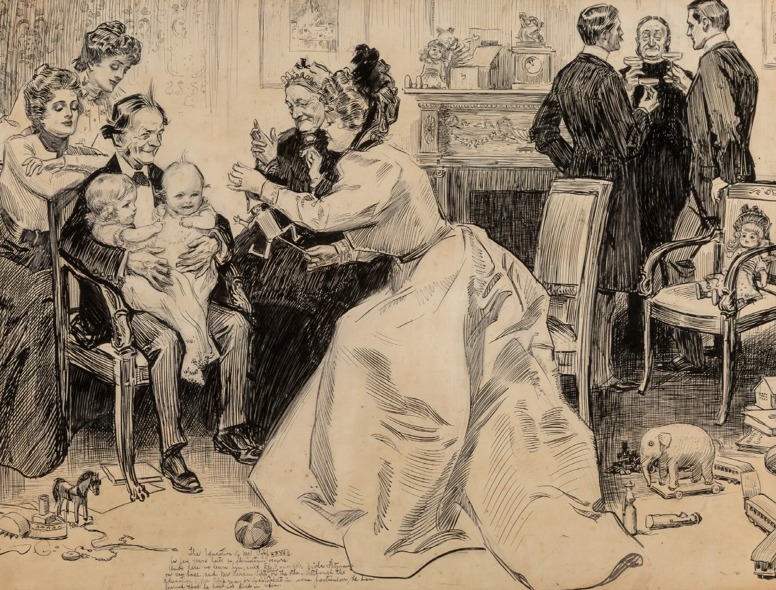 The Education Of Mr Pipp Wall Art by Charles Dana Gibson - Canvas Print