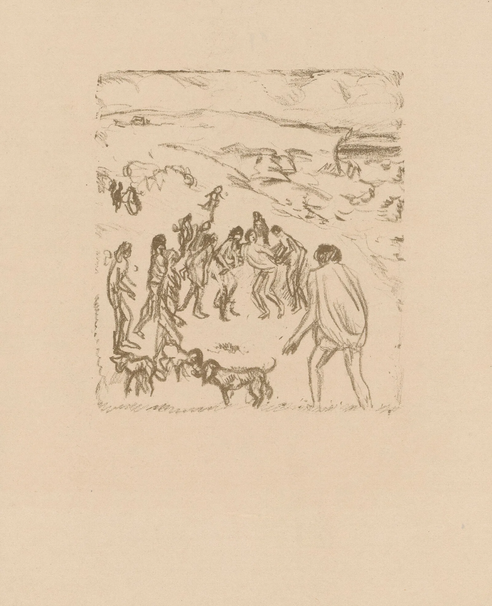 La Capture Variantes Pour Daphnis Et Chloe Wall Art by Pierre Bonnard - Canvas Print