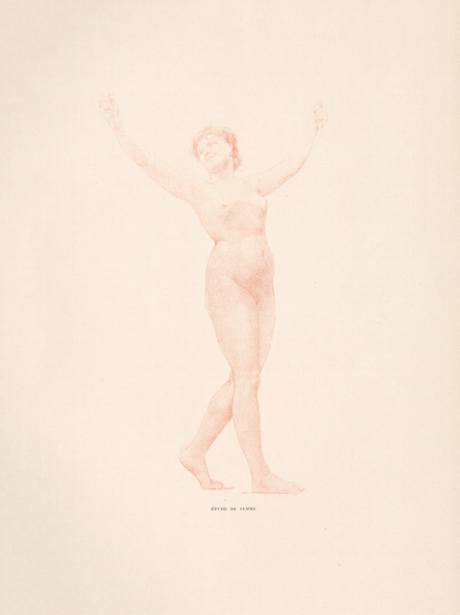 Etude De Femme 13 Wall Art by William Bouguereau - Canvas Print
