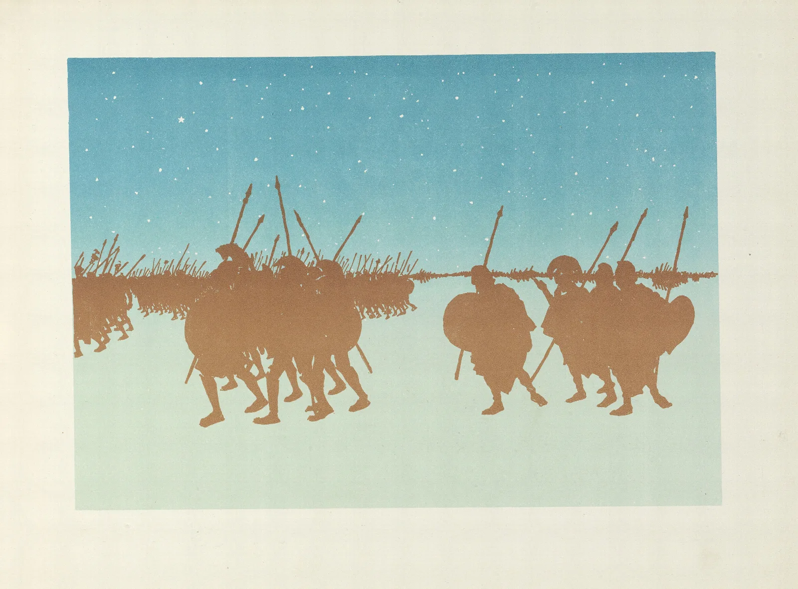 Les Soldats Wall Art by Henri Rivière - Canvas Print
