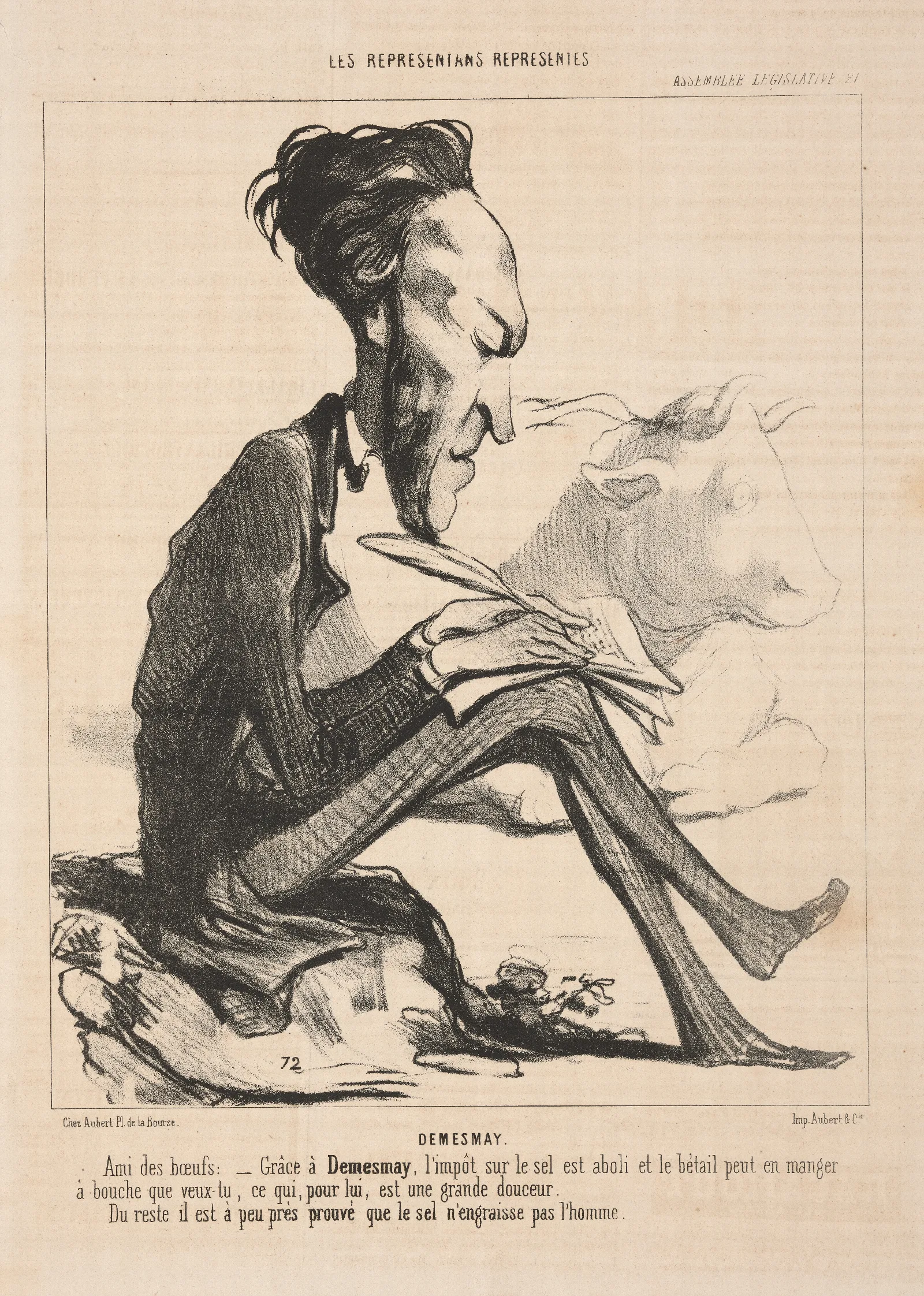 Demesmay Wall Art by Honoré Daumier - Canvas Print