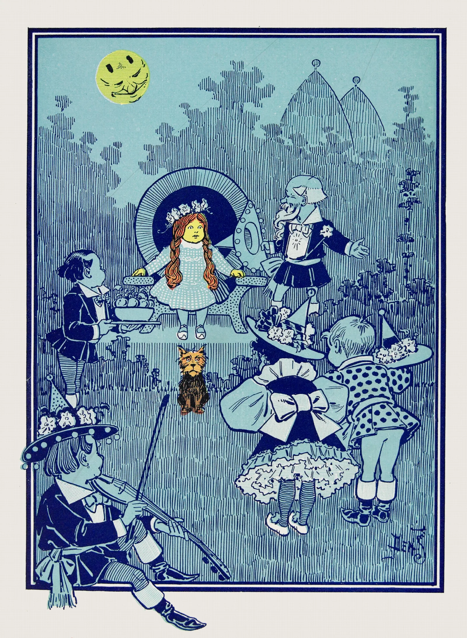 You Must Be A Great Sorceress Wall Art by William Wallace Denslow - Canvas Print