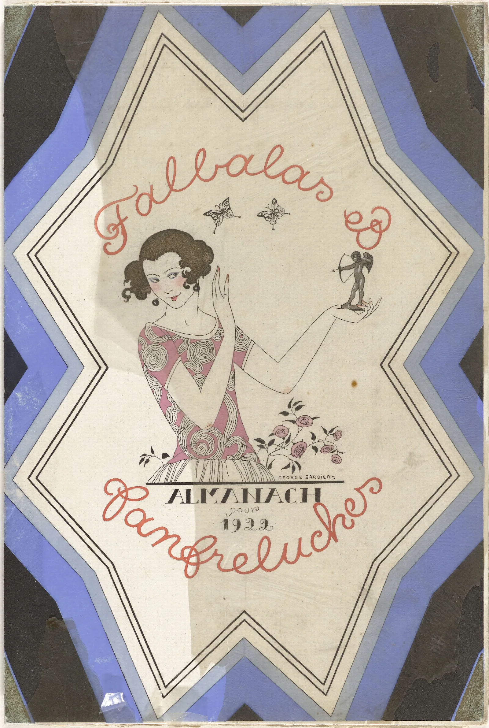 Falbalas Et Fanfreluches Title Page Wall Art by George Barbier - Canvas Print