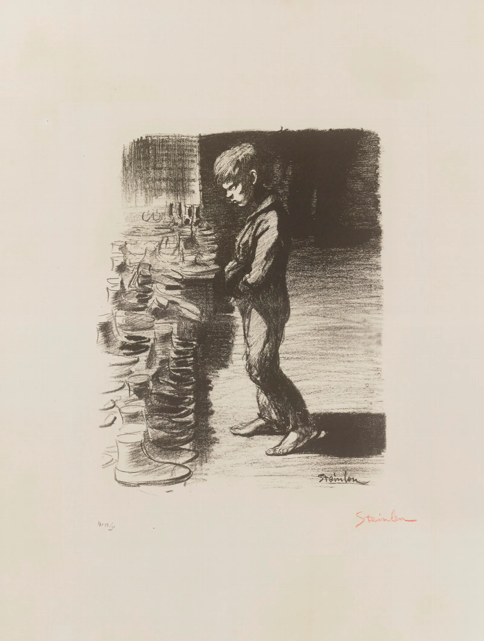 A Propos De Bottes Wall Art by Théophile Alexandre Steinlen - Canvas Print