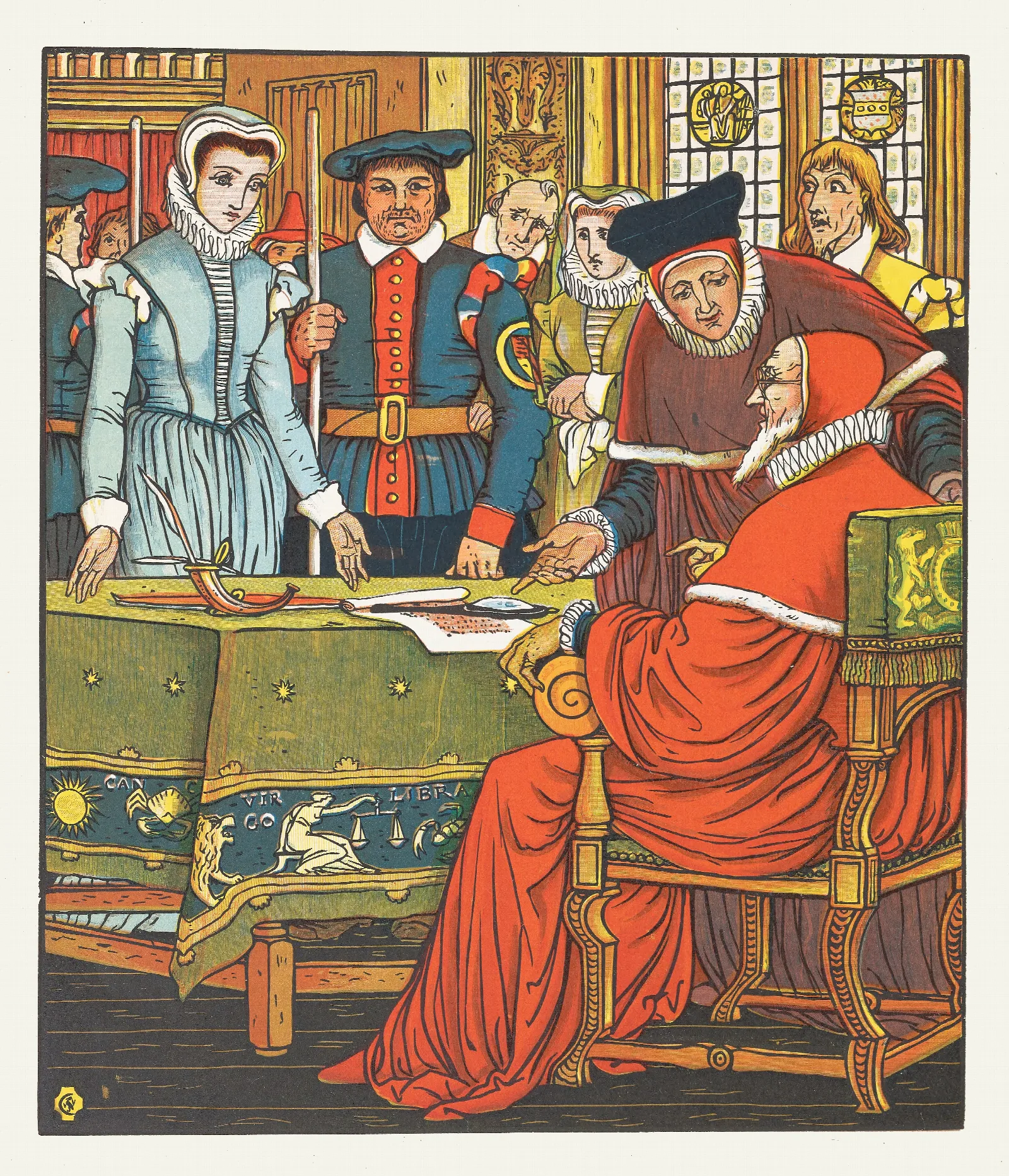 Goody Two Shoes Pl 4 Wall Art by Walter Crane - Canvas Print