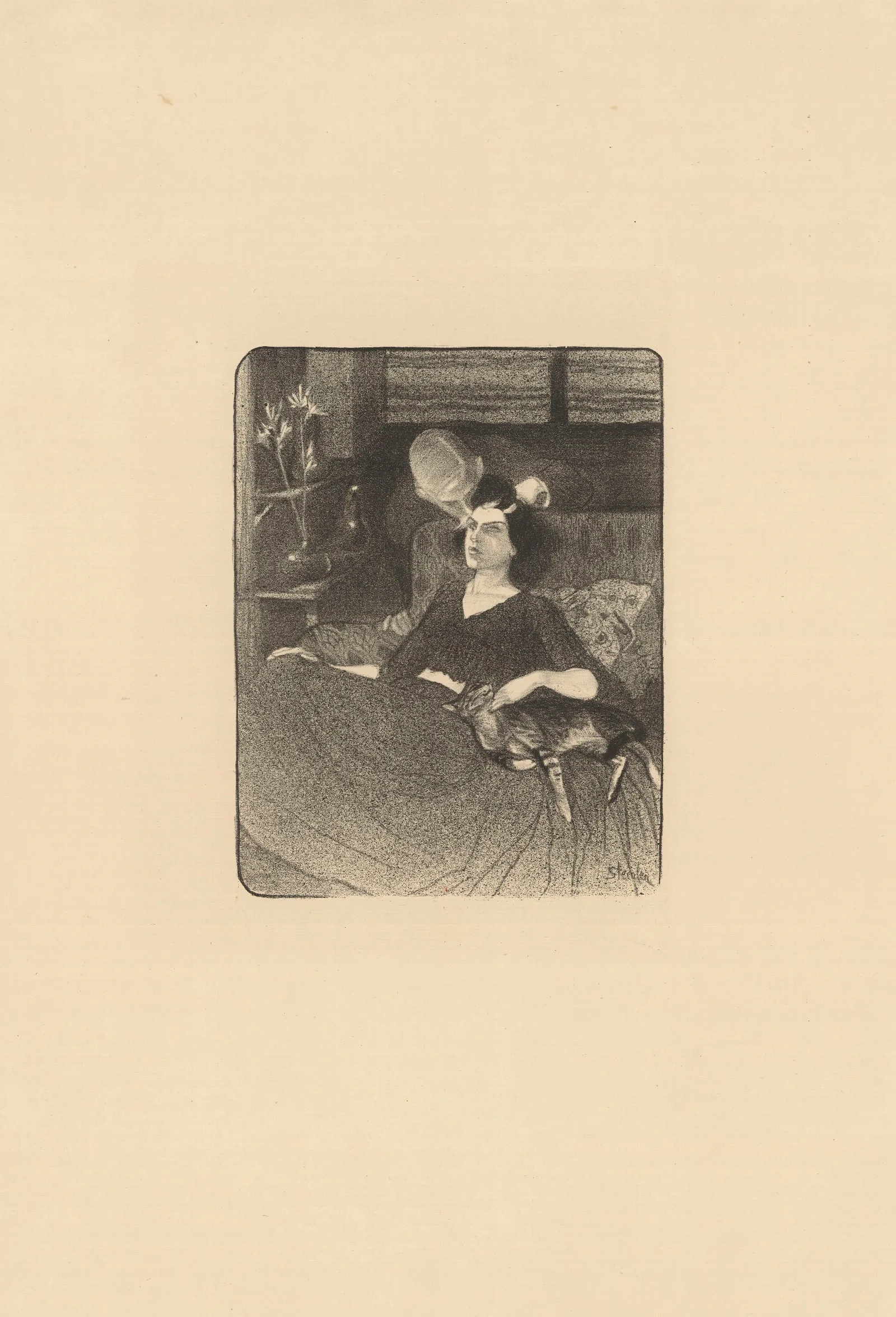 Volupte Wall Art by Théophile Alexandre Steinlen - Canvas Print