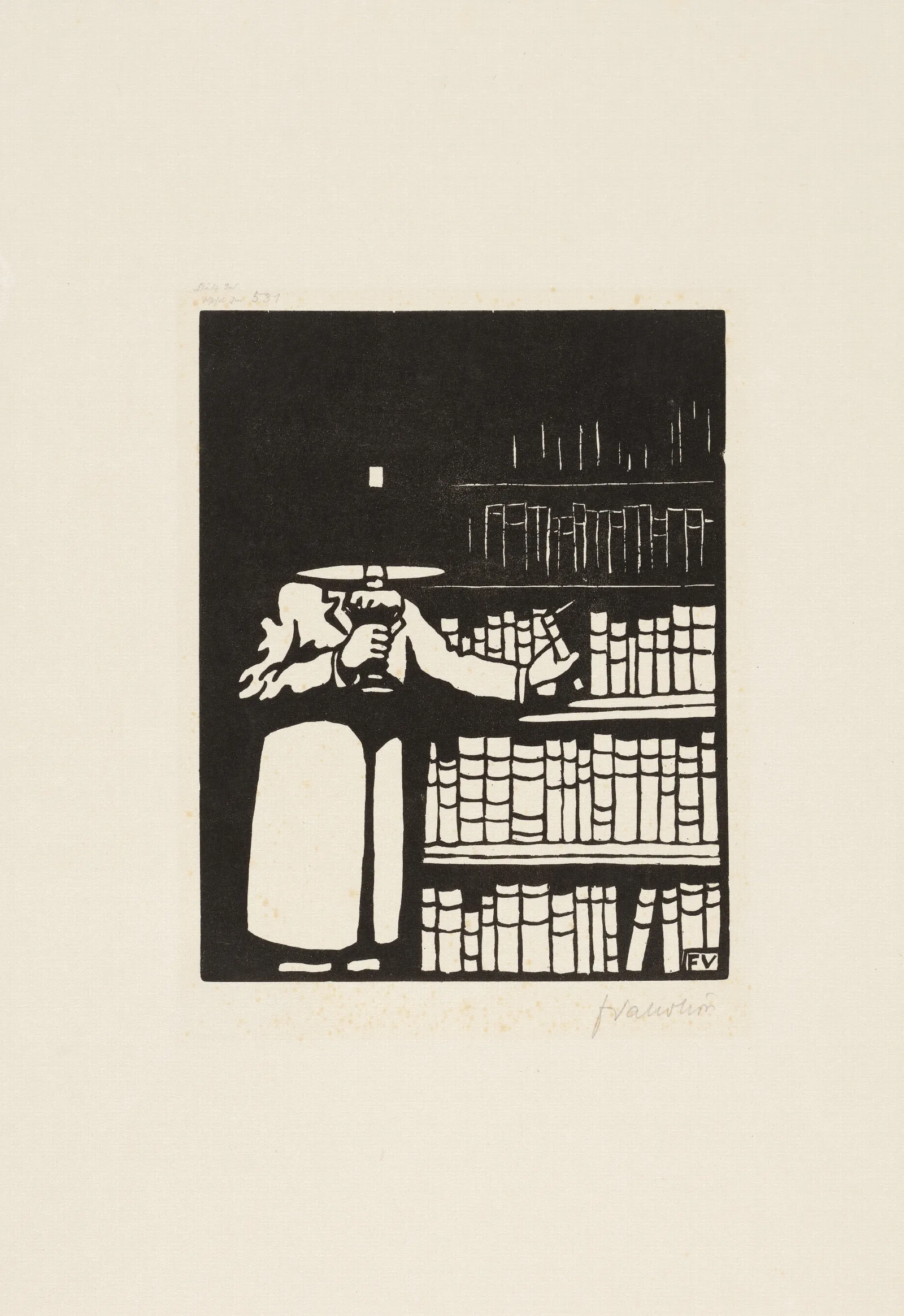 The Bibliophile 3 Wall Art by Félix Vallotton - Canvas Print