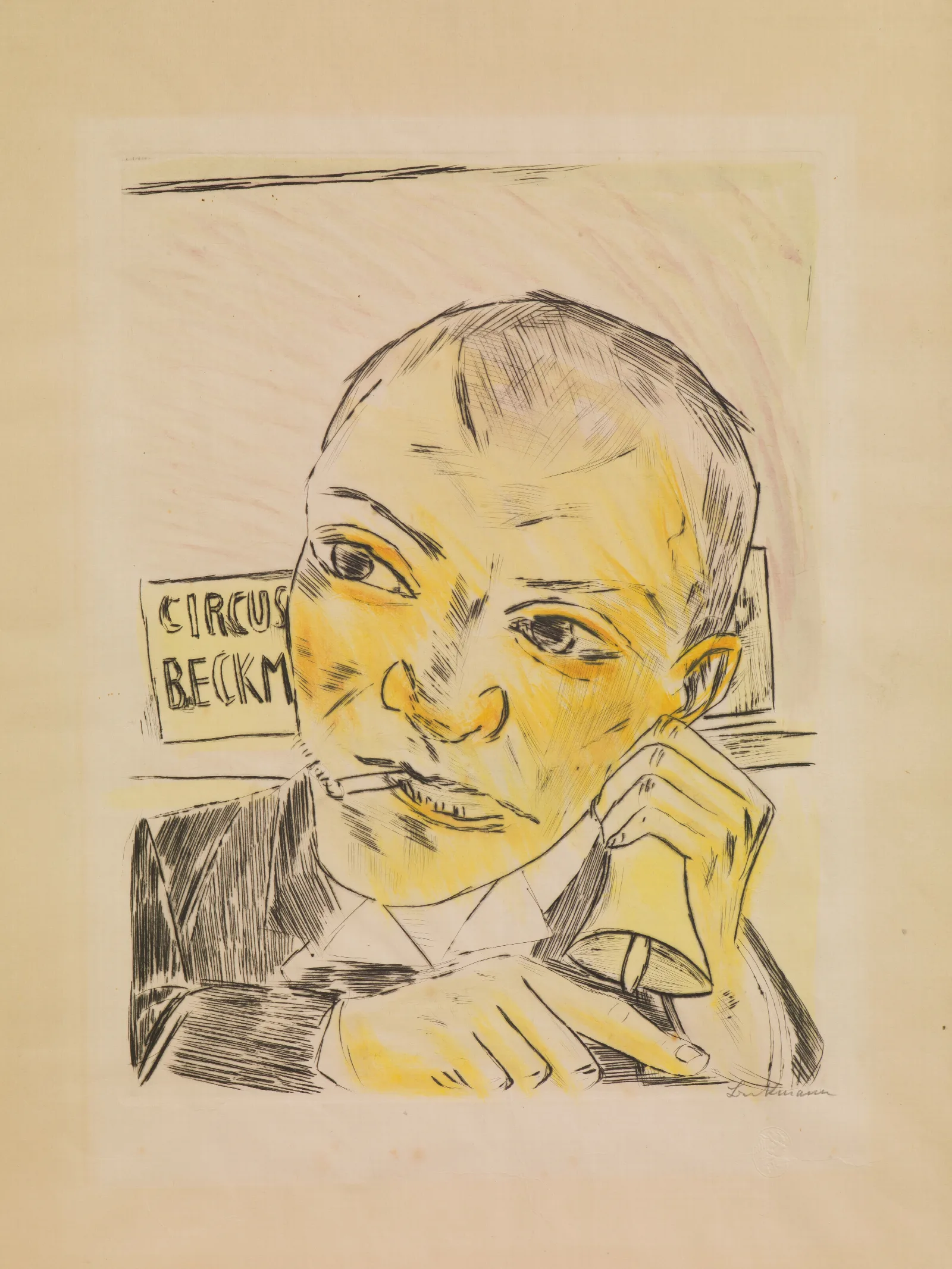The Barker From The Annual Fair Wall Art by Max Beckmann - Canvas Print