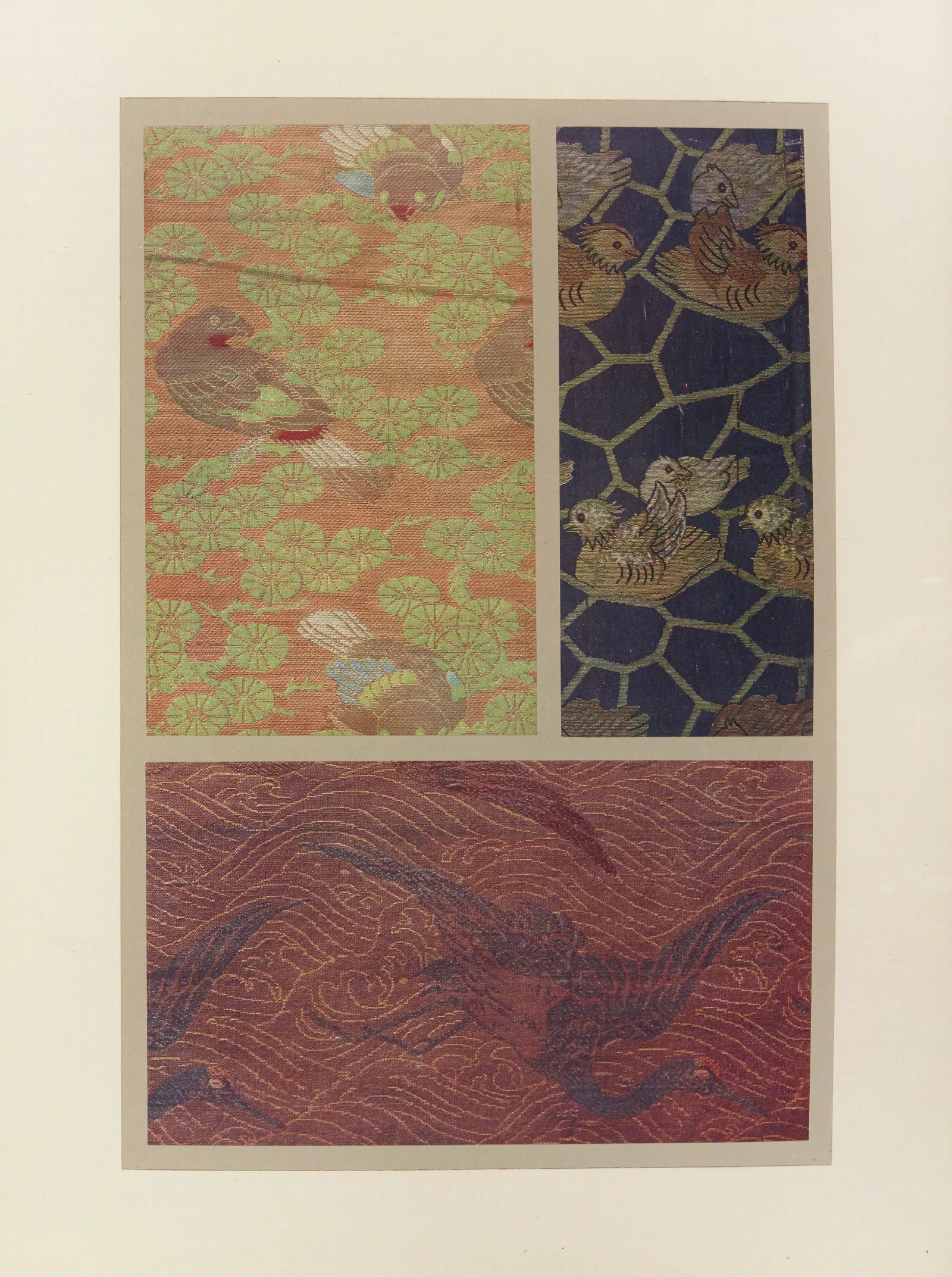 Oiseaux Dans Les Arbres Canards Mandarins Vol De Grues Sur Les Flots Wall Art by Maurice Pillard Verneuil - Canvas Print