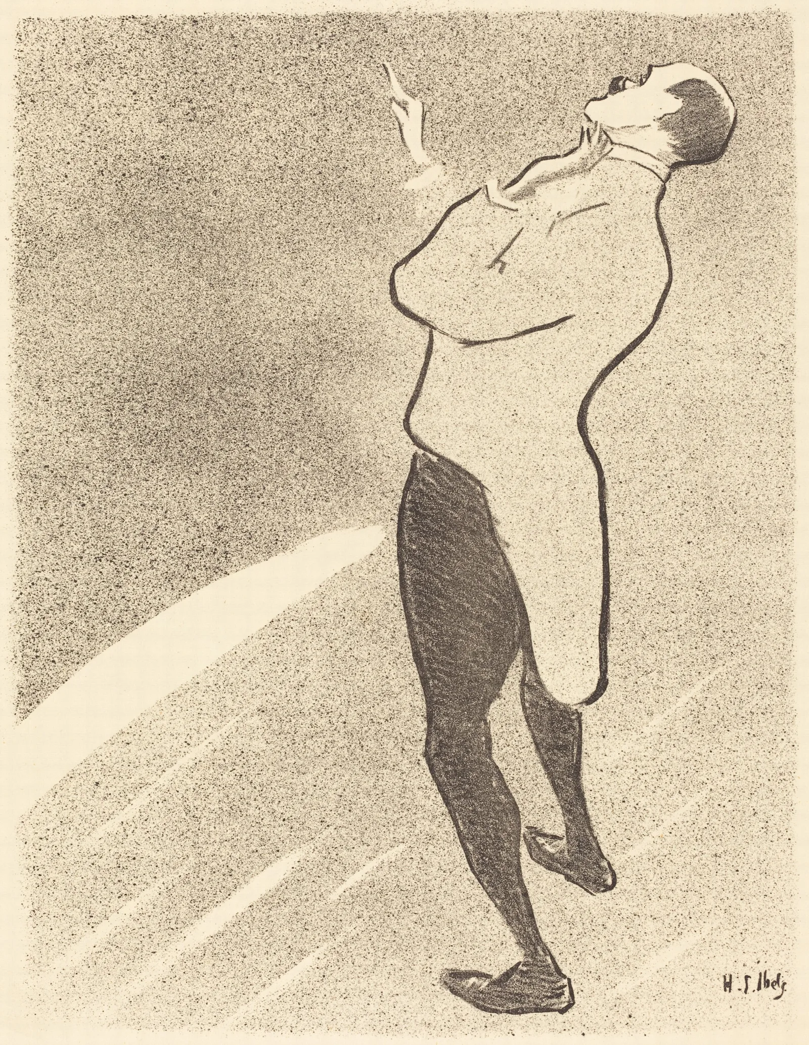 Singer 2 Wall Art by Henri-Gabriel Ibels - Canvas Print