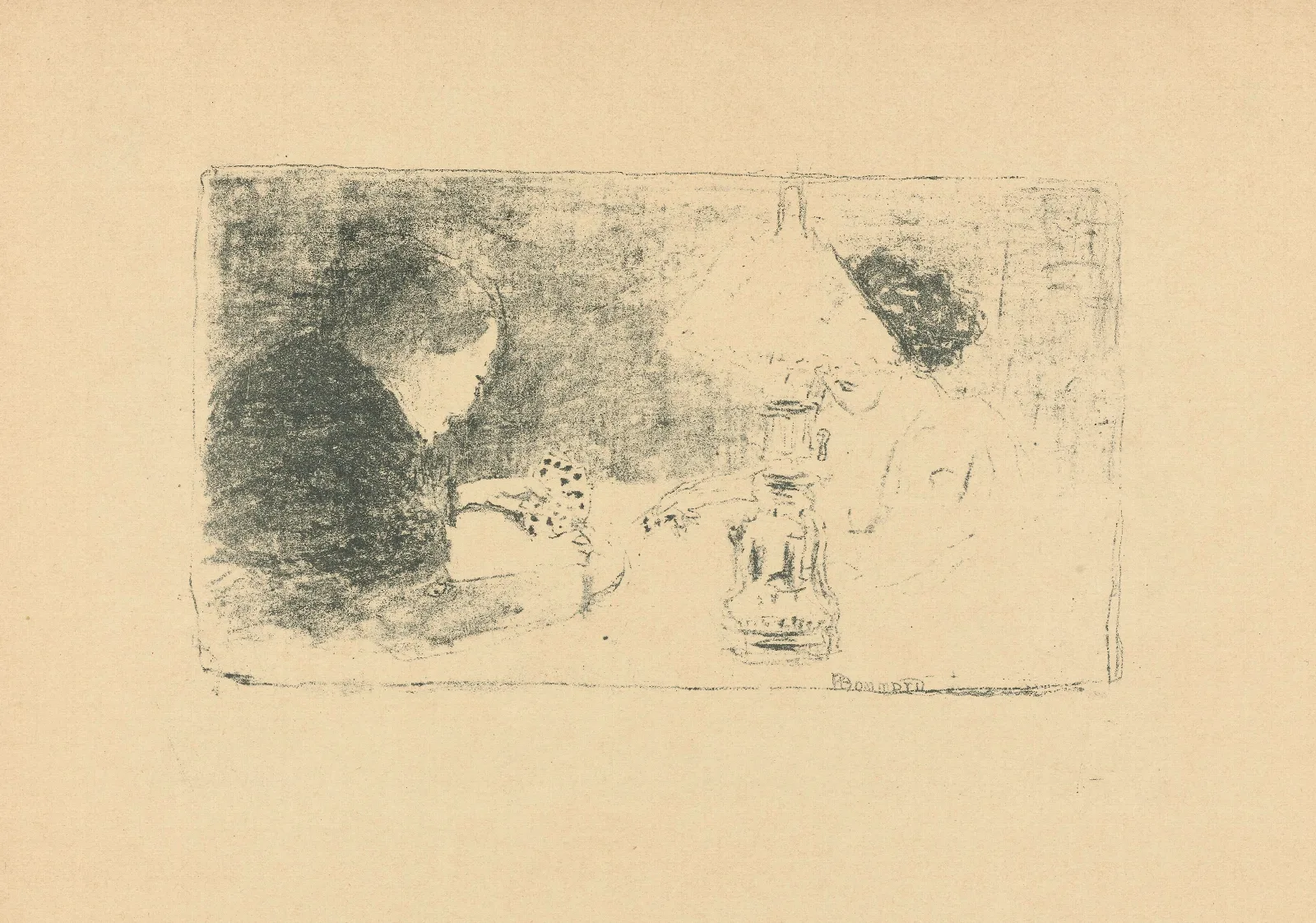 La Partie De Cartes Wall Art by Pierre Bonnard - Canvas Print