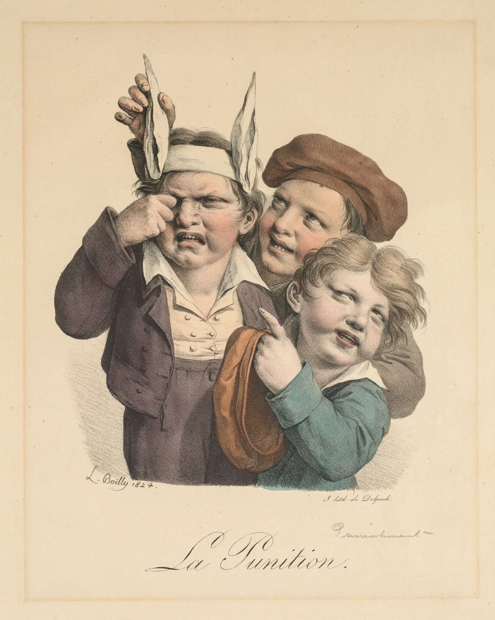 Punishment Wall Art by Louis-Léopold Boilly - Canvas Print