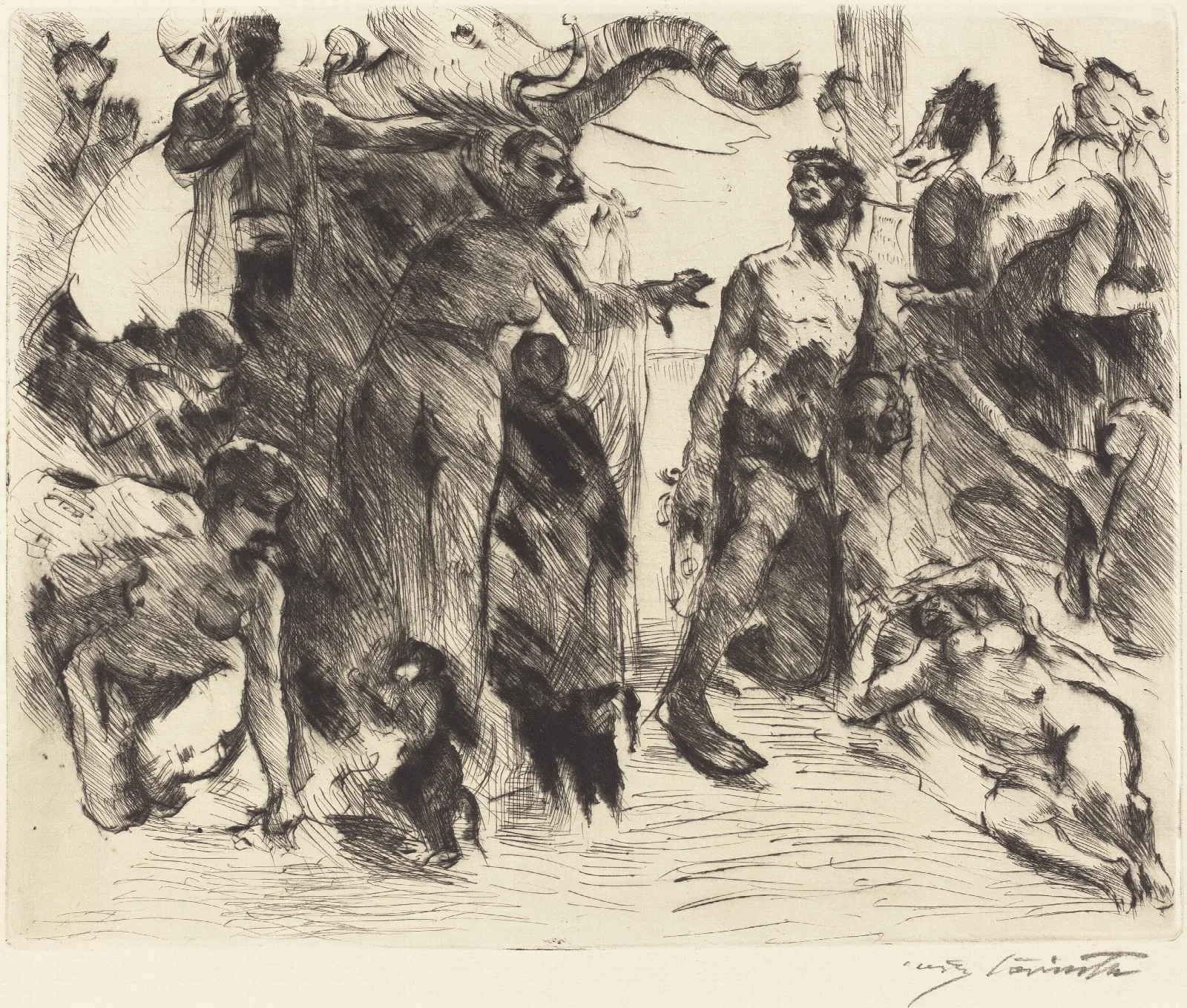 The Temptation Of Saint Anthony Die Versuchung Des Heiligen Antonius Wall Art by Lovis Corinth - Canvas Print