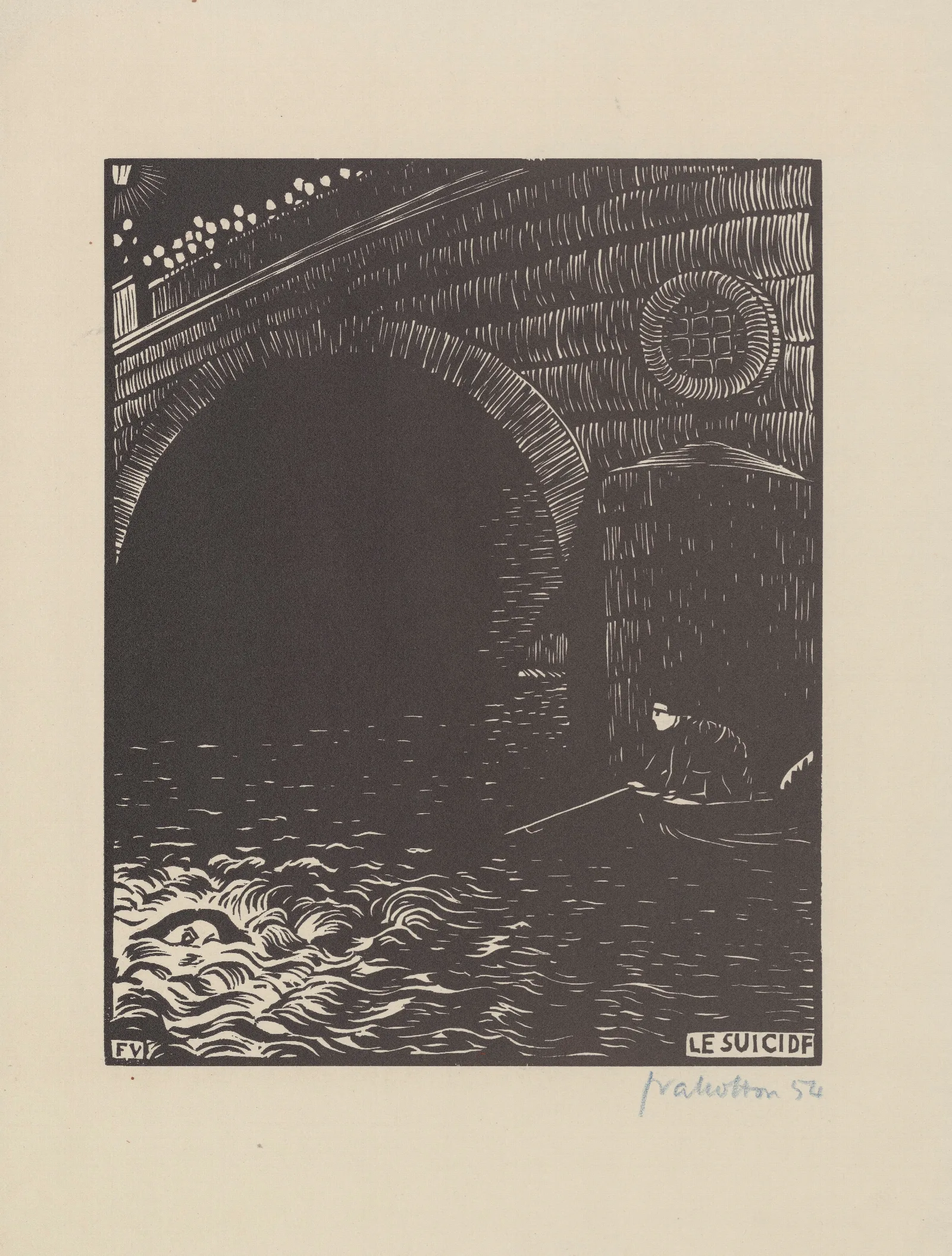 Le Suicide 2 Wall Art by Félix Vallotton - Canvas Print
