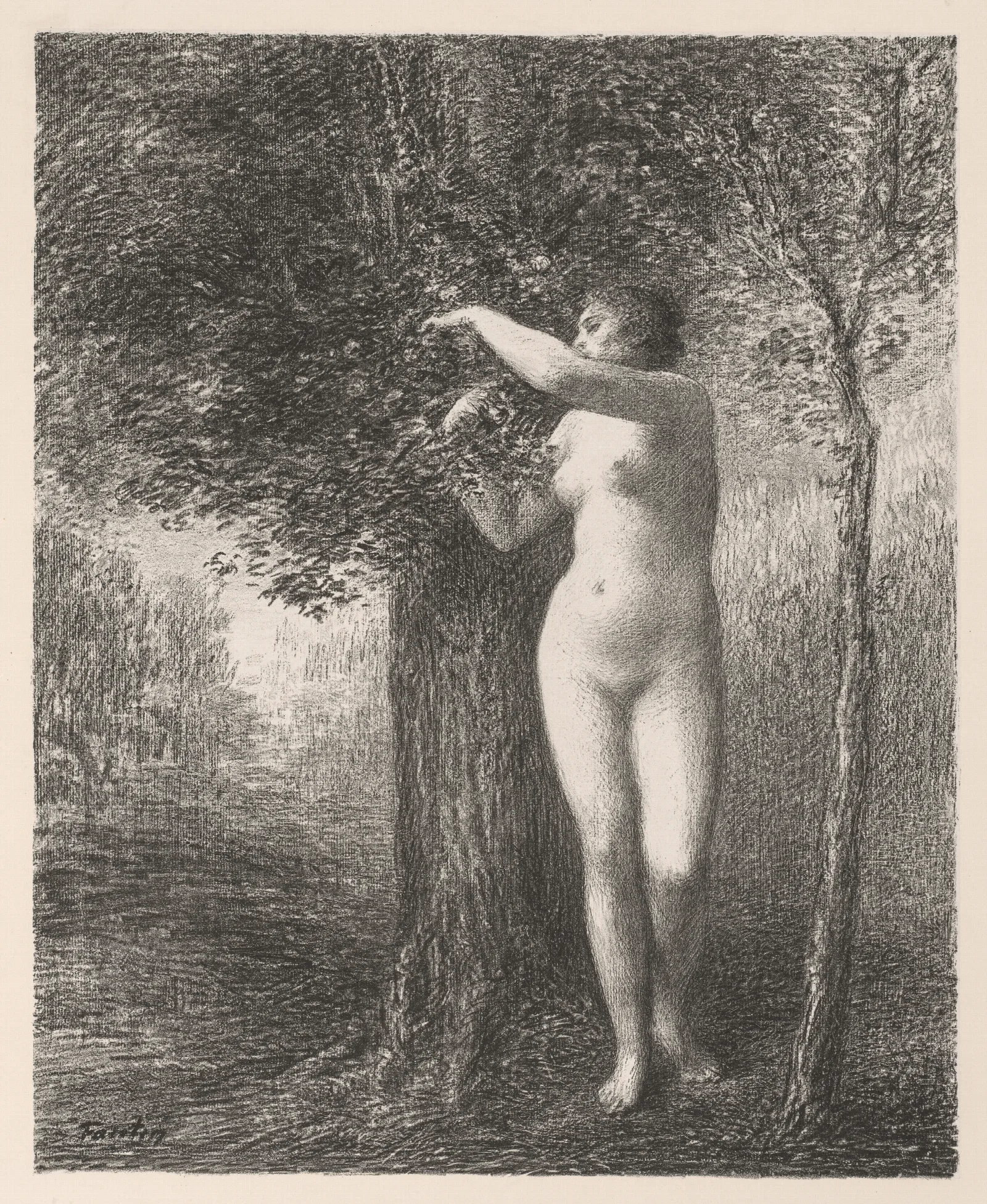 Eve 15 Wall Art by Henri Fantin-Latour - Canvas Print