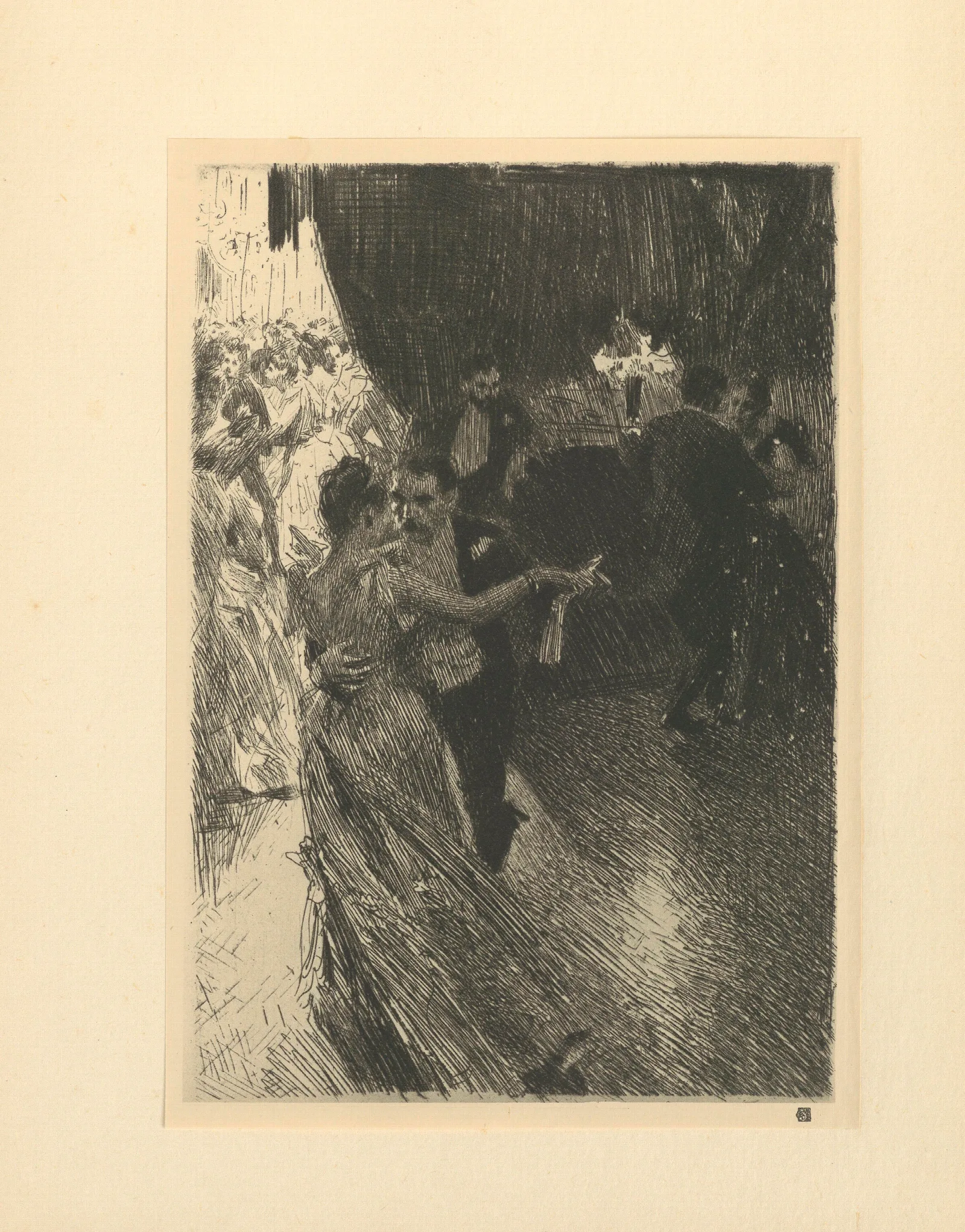 The Waltz 2 Wall Art by Anders Zorn - Canvas Print