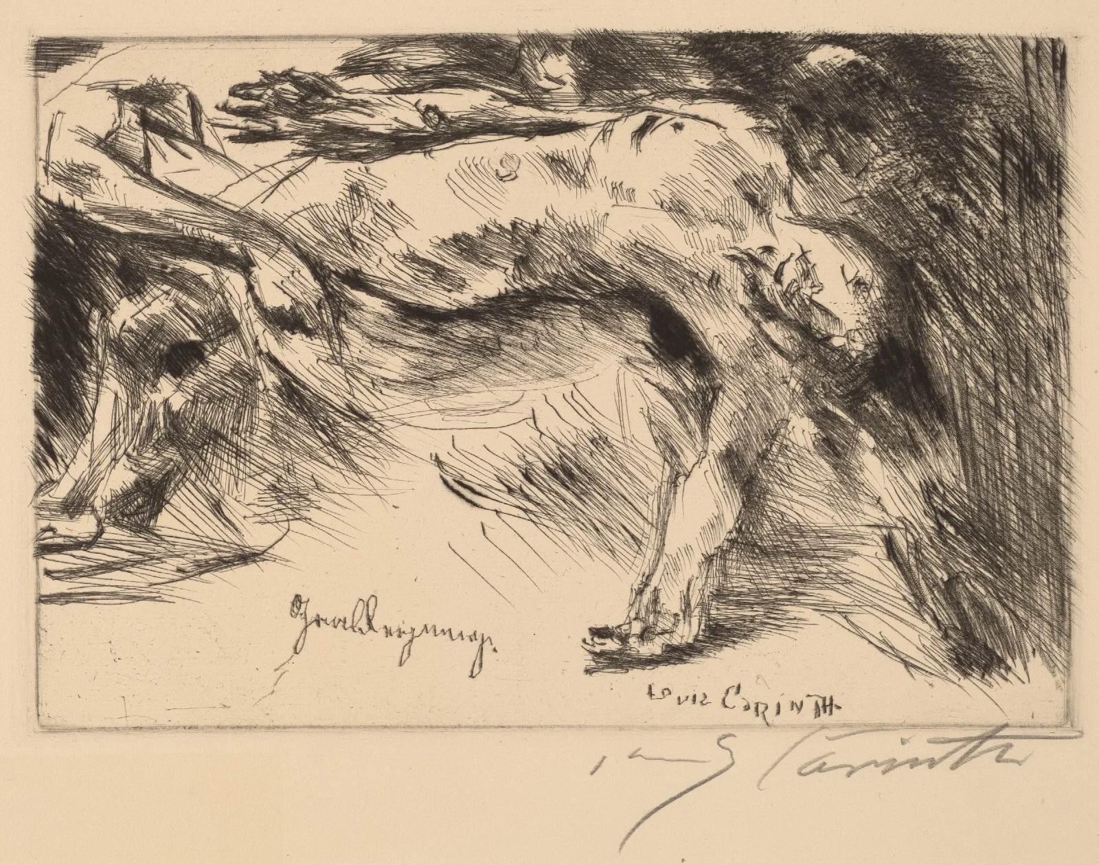 Entombment 2 Wall Art by Lovis Corinth - Canvas Print