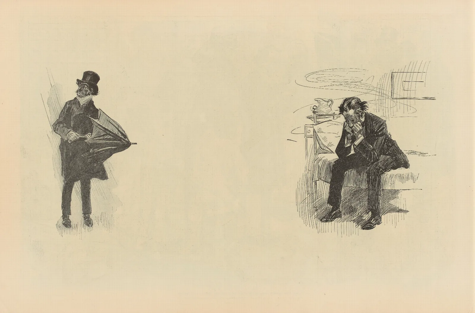Illustration 263 by Charles Dana Gibson Wall Art by Charles Dana Gibson - Canvas Print